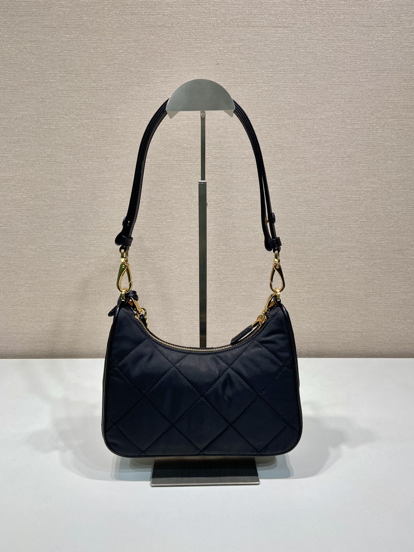 Prada 1BC204 Re-Edition Saffiano Leather Mini-Bag Black