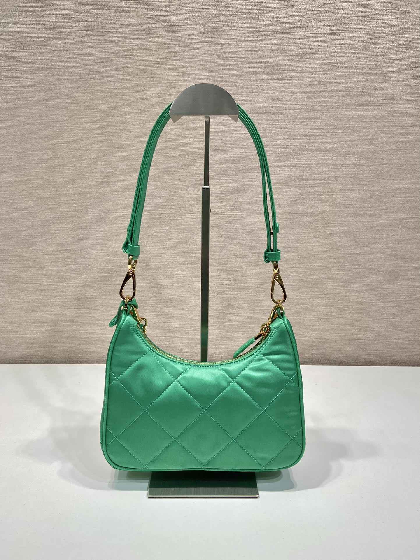 Prada 1BC204 Re-Edition Saffiano Leather Mini-Bag Green