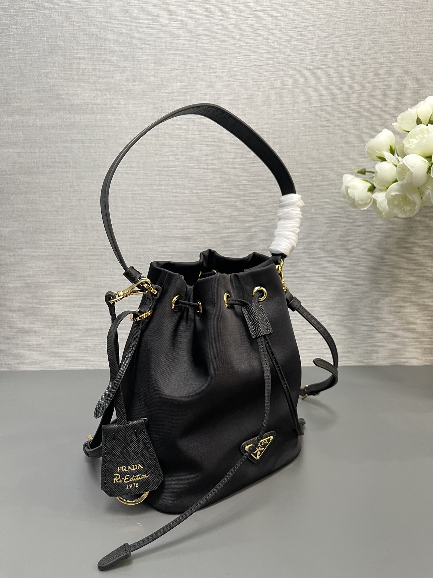 Prada 1BE067 Re-Edition 1978 Re-Nylon Mini-bag Black