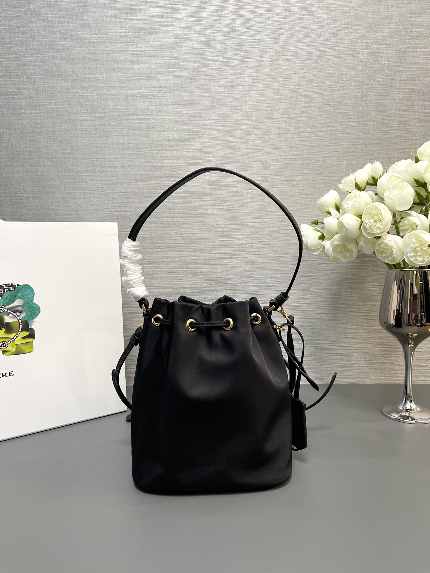 Prada 1BE067 Re-Edition 1978 Re-Nylon Mini-bag Black