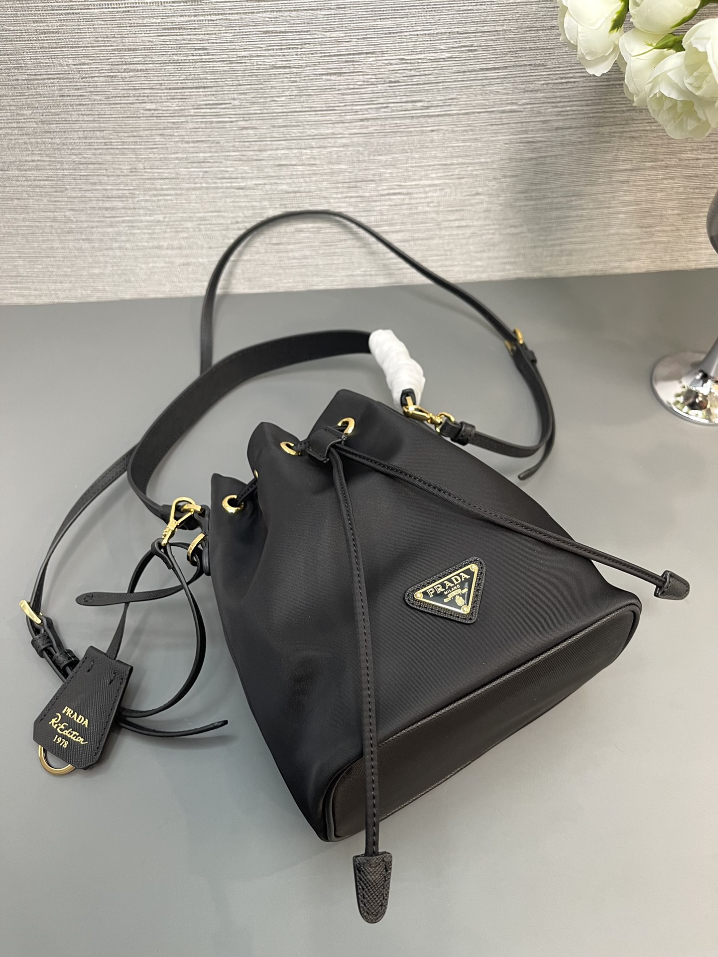 Prada 1BE067 Re-Edition 1978 Re-Nylon Mini-bag Black
