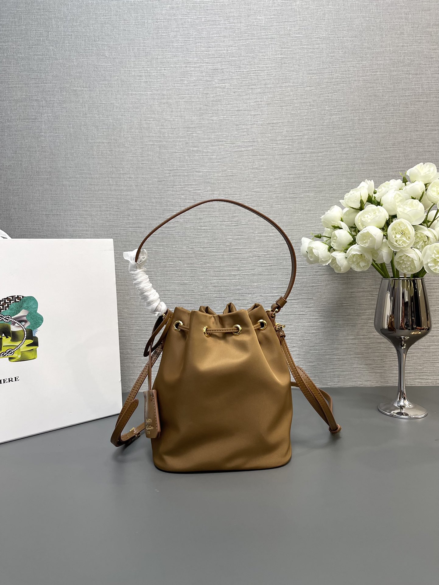 Prada 1BE067 Re-Edition 1978 Re-Nylon Mini-bag Brown