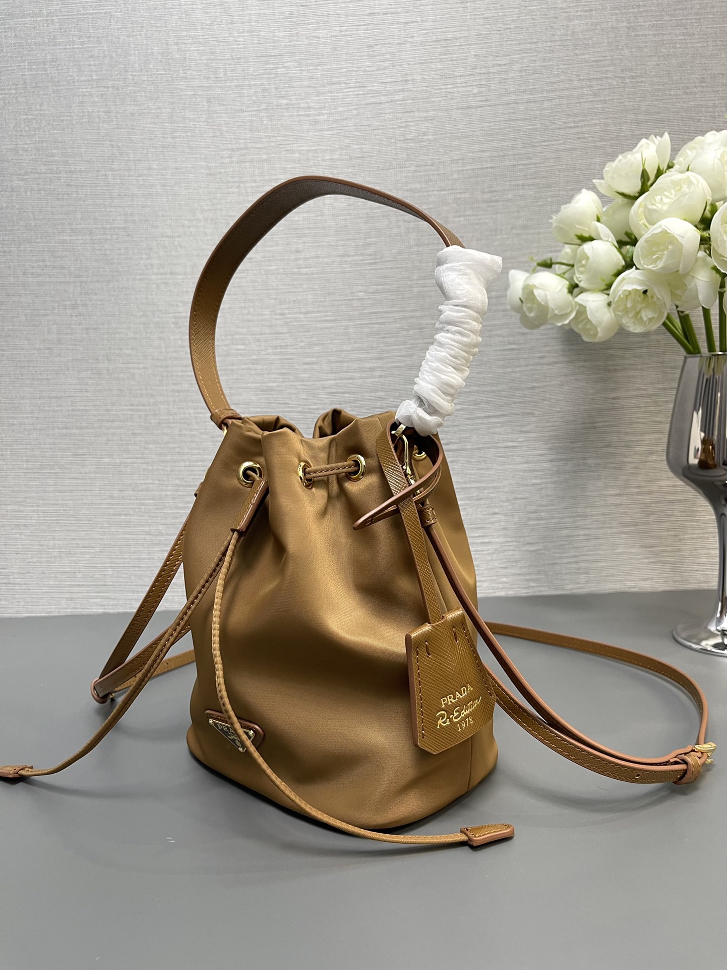 Prada 1BE067 Re-Edition 1978 Re-Nylon Mini-bag Brown