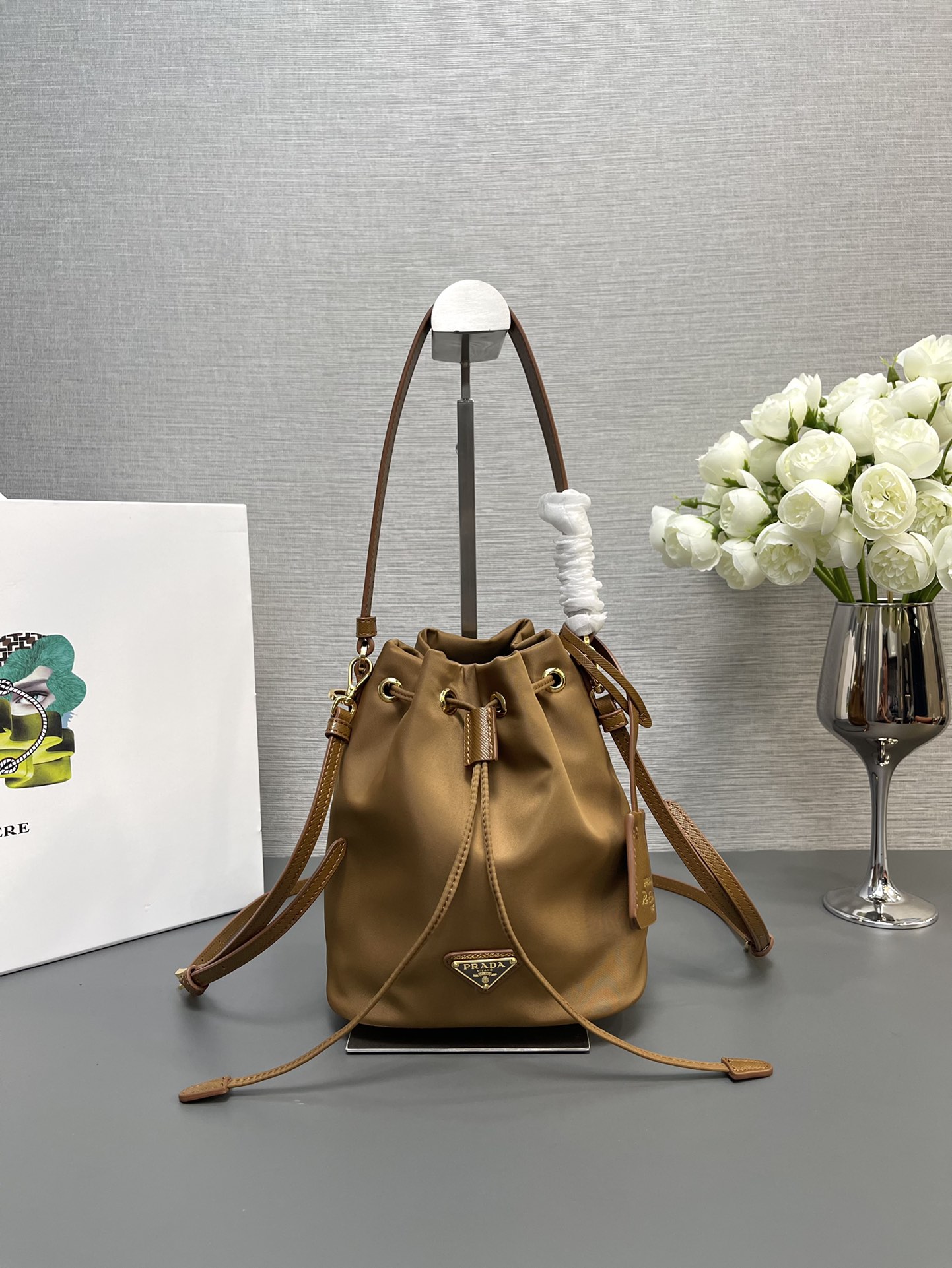 Prada 1BE067 Re-Edition 1978 Re-Nylon Mini-bag Brown