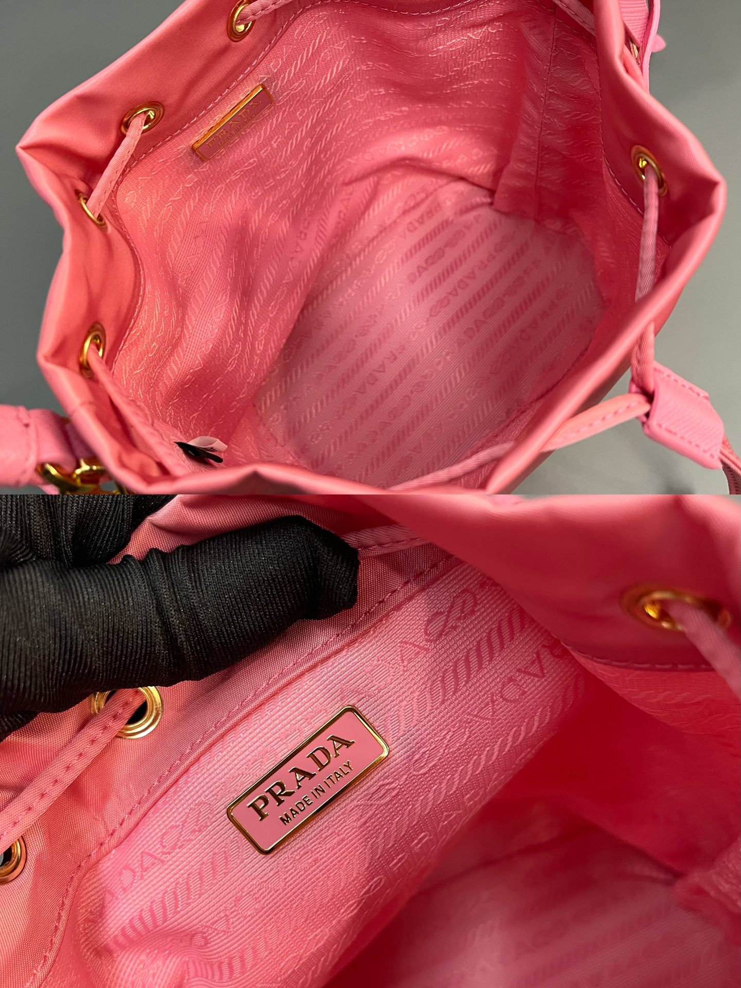 Prada 1BE067 Re-Edition 1978 Re-Nylon Mini-bag Pink