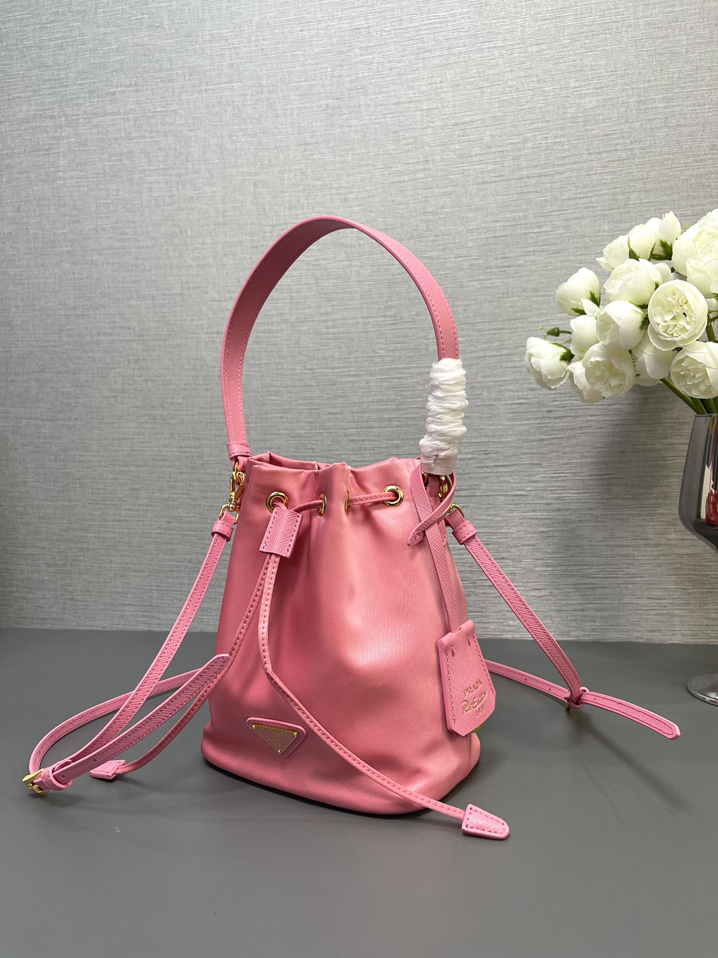 Prada 1BE067 Re-Edition 1978 Re-Nylon Mini-bag Pink