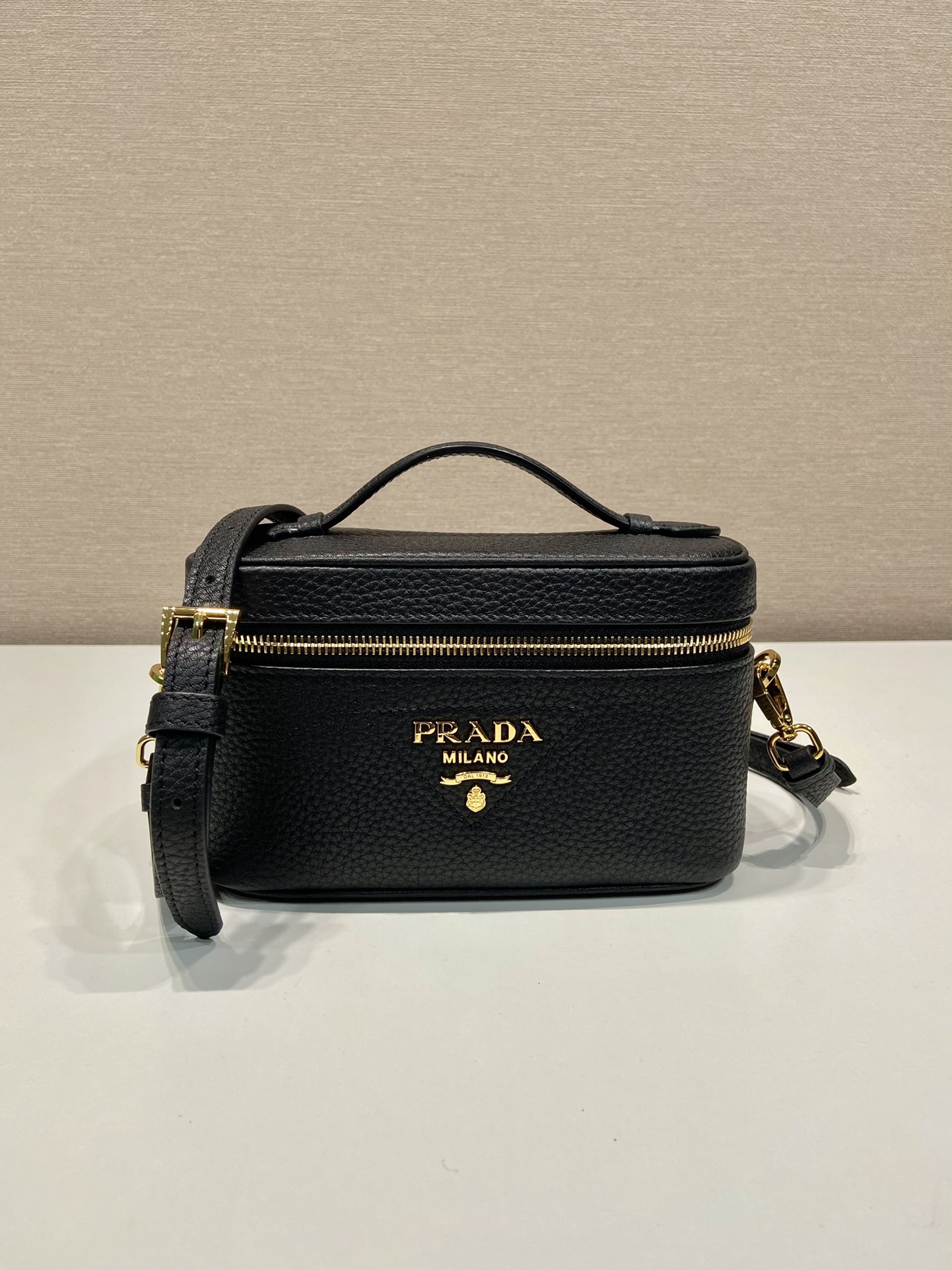 Prada 1BH202 Leather Mini-Bag Black