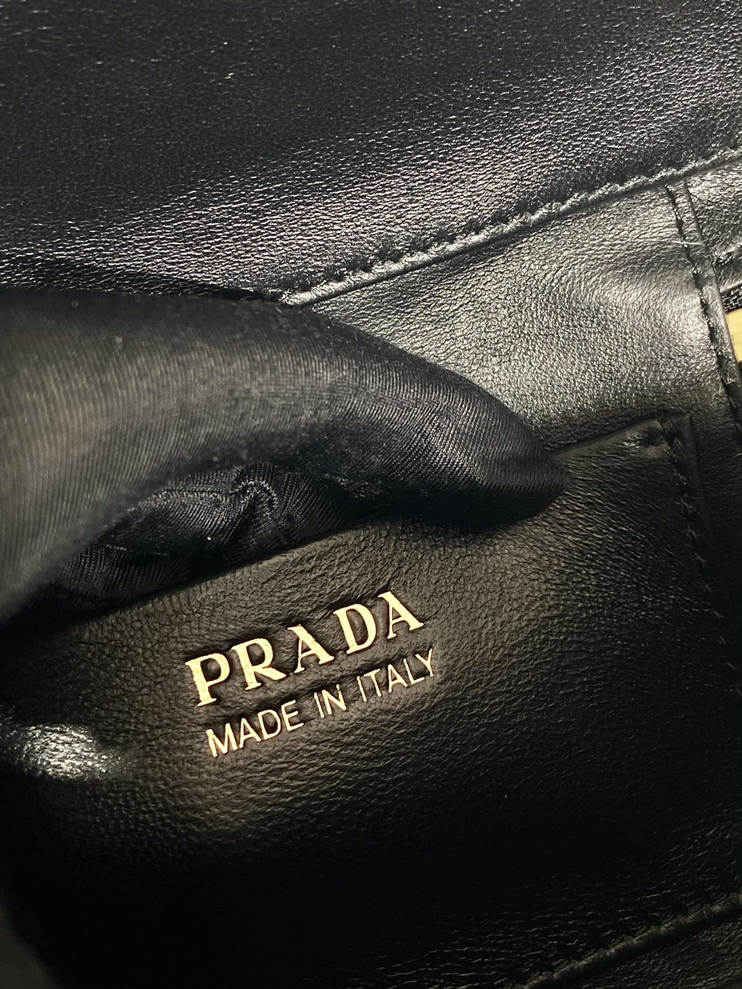 Prada 1BH202 Leather Mini-Bag Black