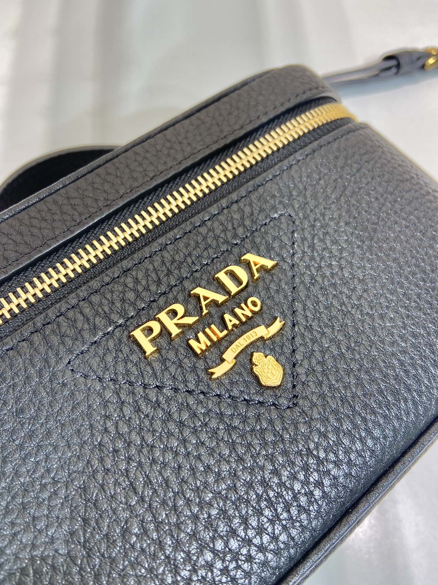 Prada 1BH202 Leather Mini-Bag Black