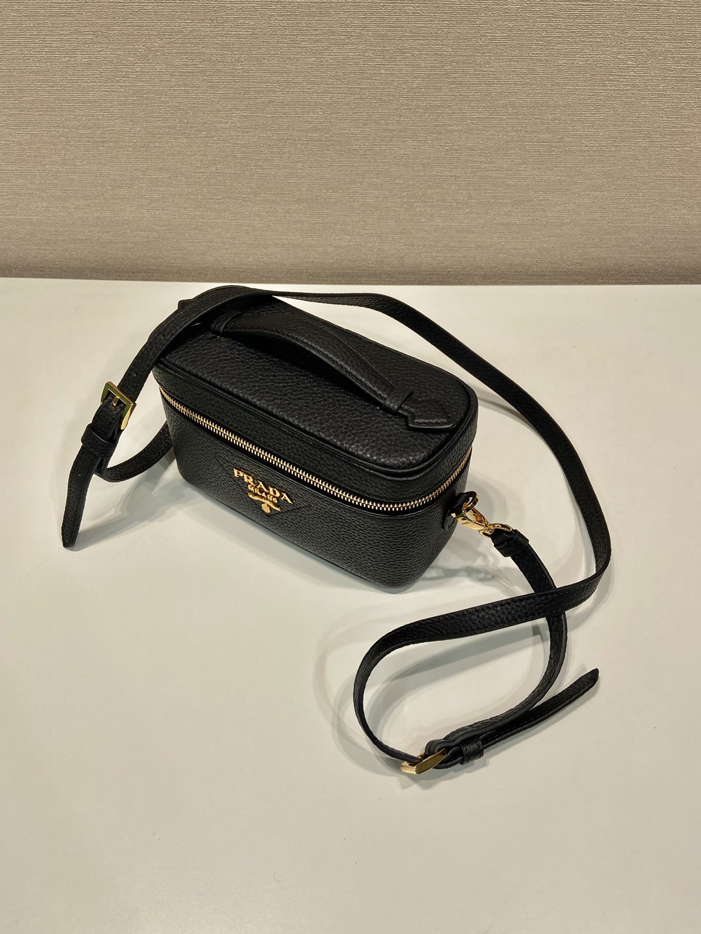 Prada 1BH202 Leather Mini-Bag Black