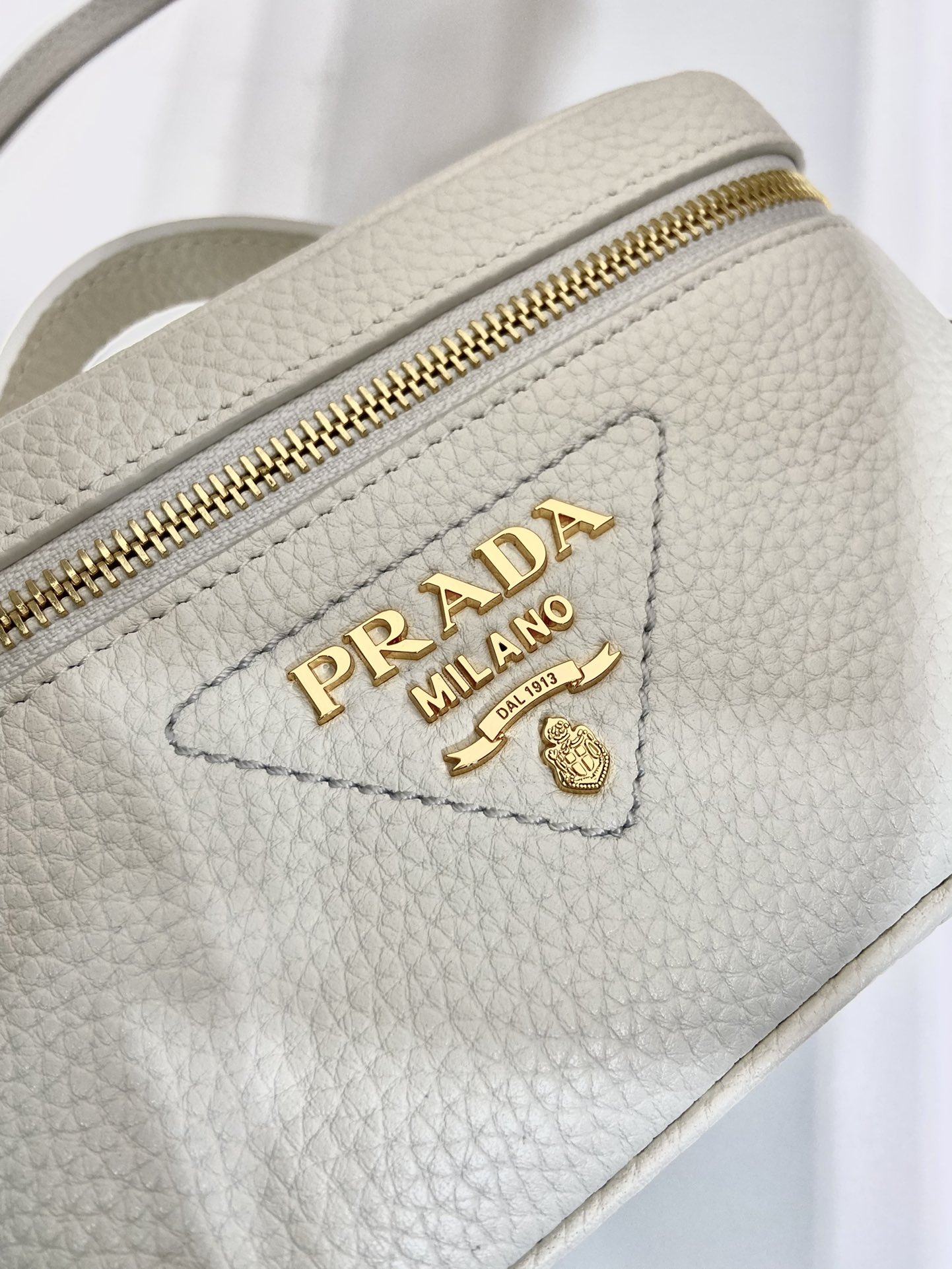 Prada 1BH202 Leather Mini-Bag White