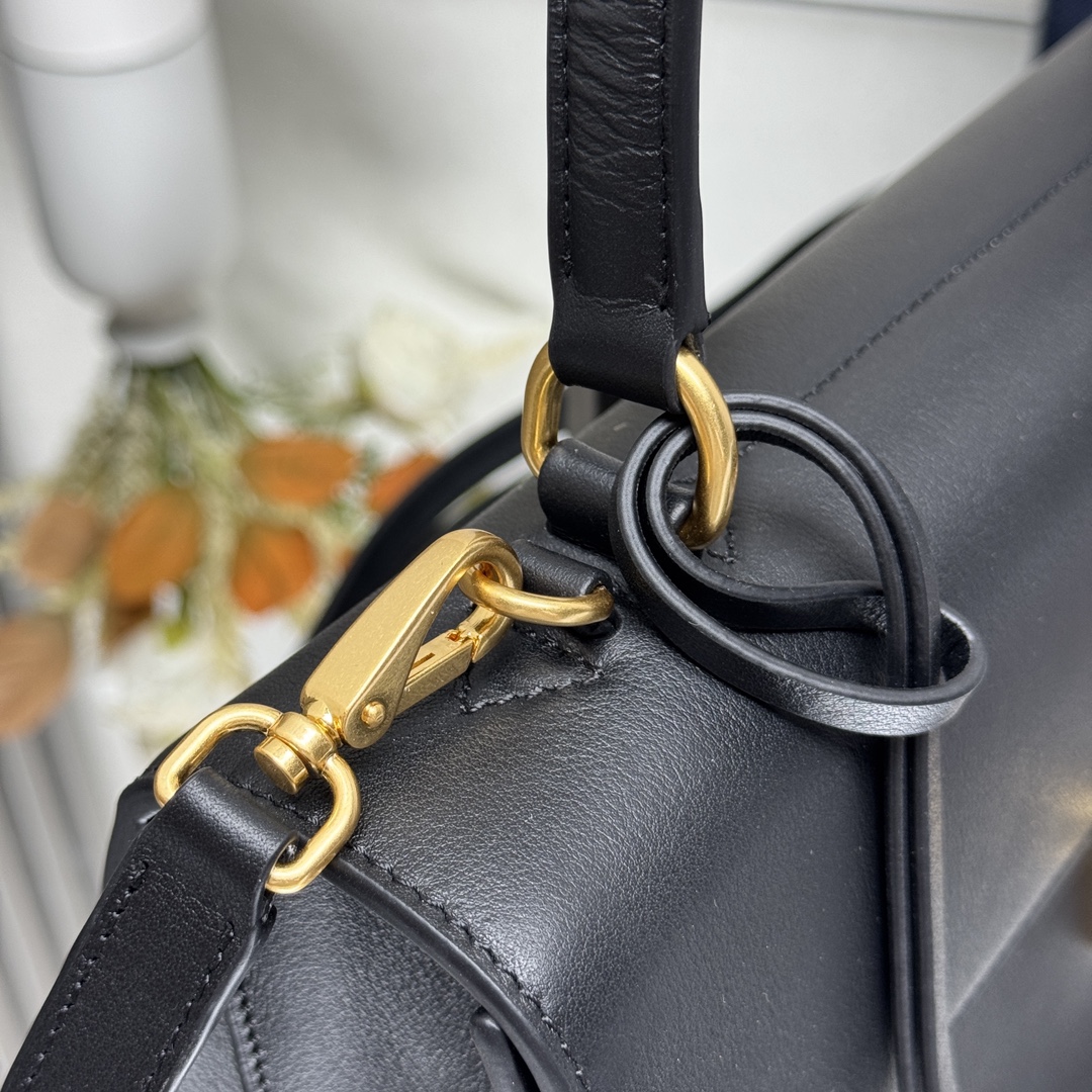 Prada 1BN023 Soft Sound Medium Leather Shoulder Bag Pistachio Black