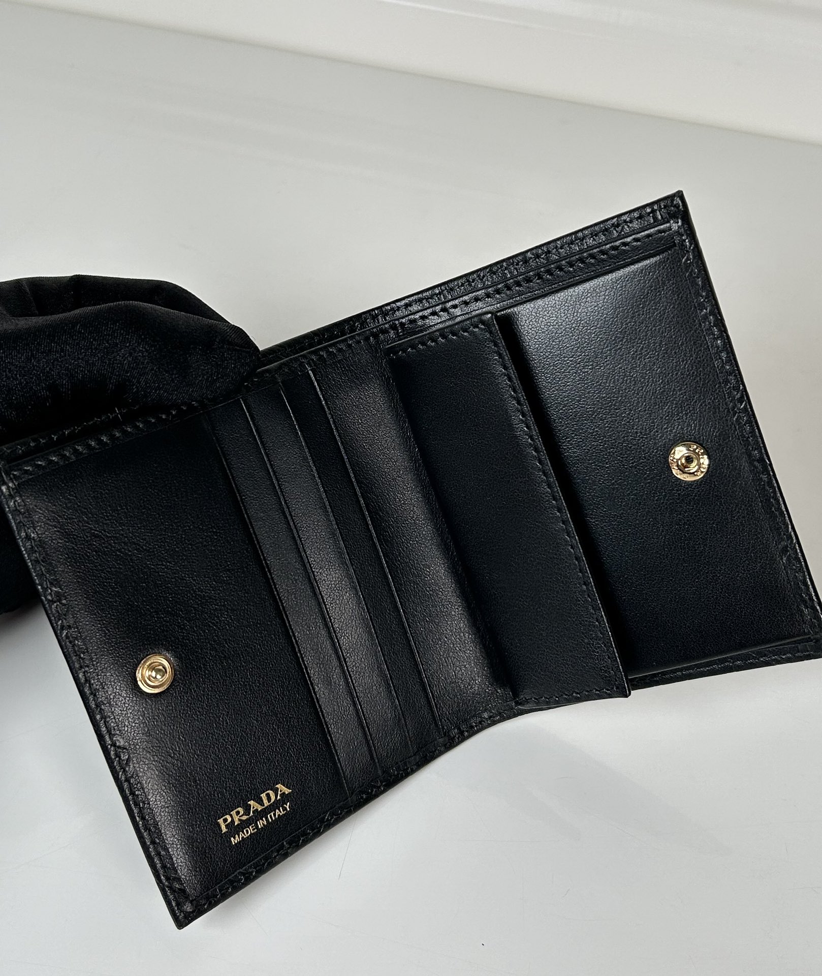 Prada 1M0204 Wallet Black