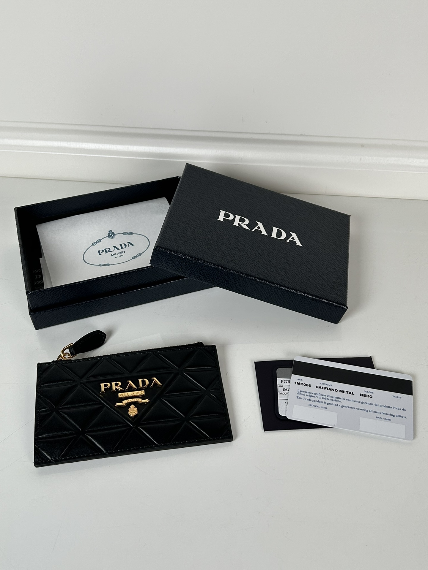 Prada 1MC086 Wallet Black