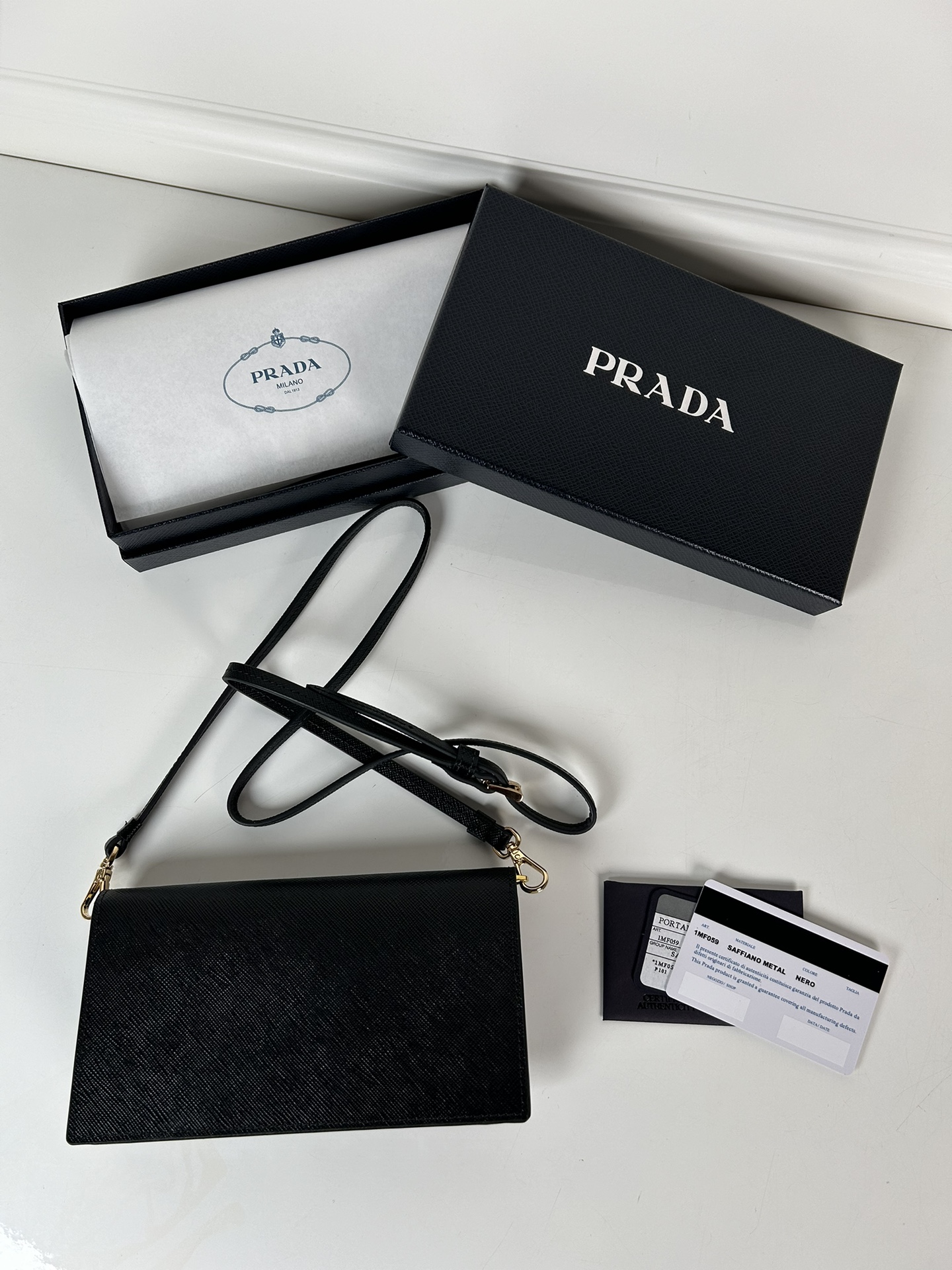 Prada 1MF059 Wallet Black