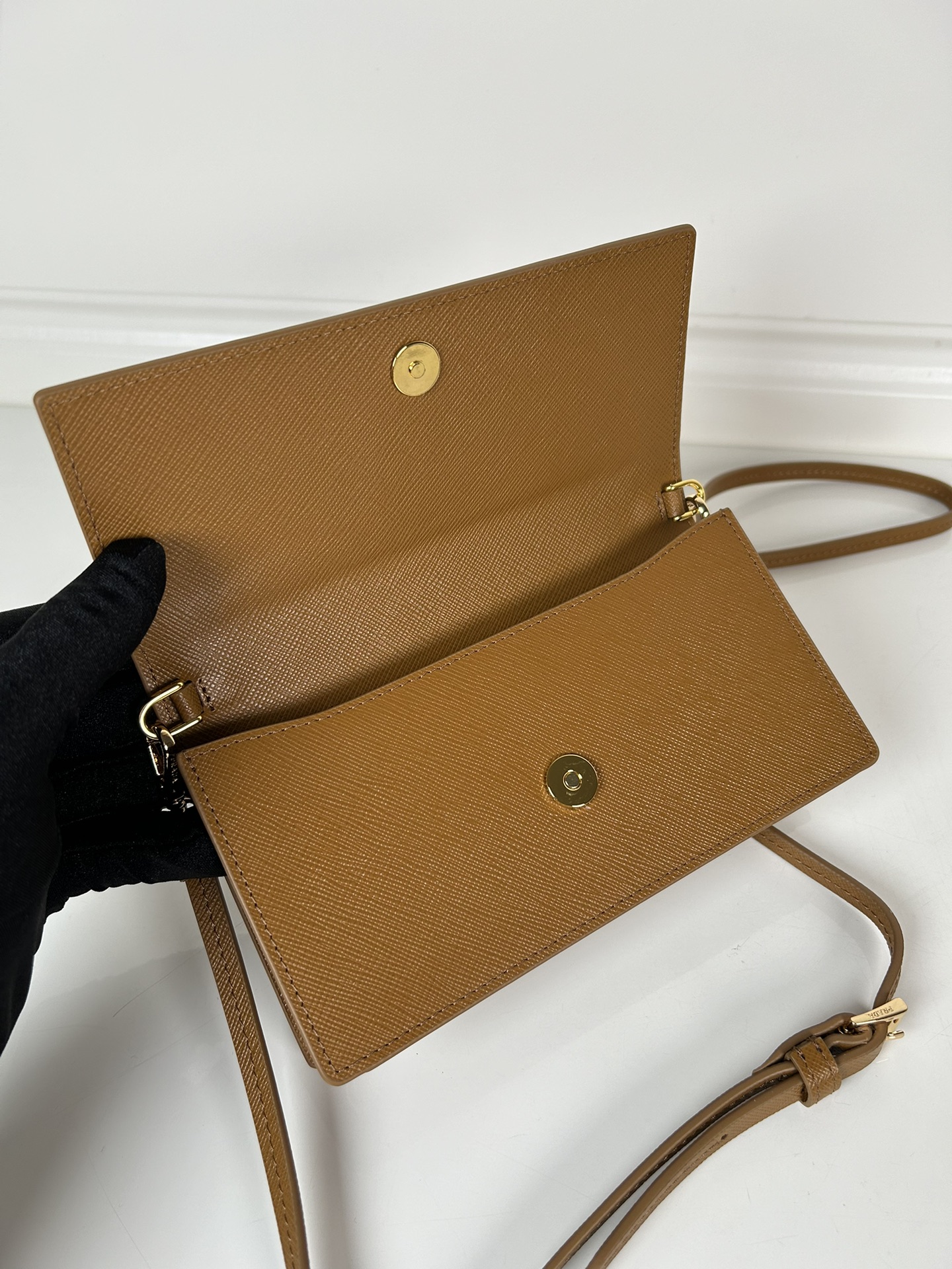 Prada 1MF059 Wallet Brown