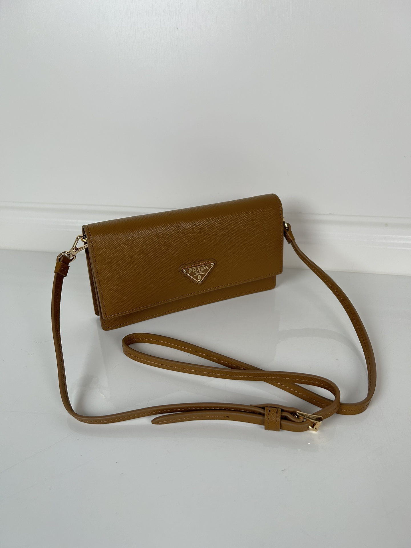 Prada 1MF059 Wallet Brown