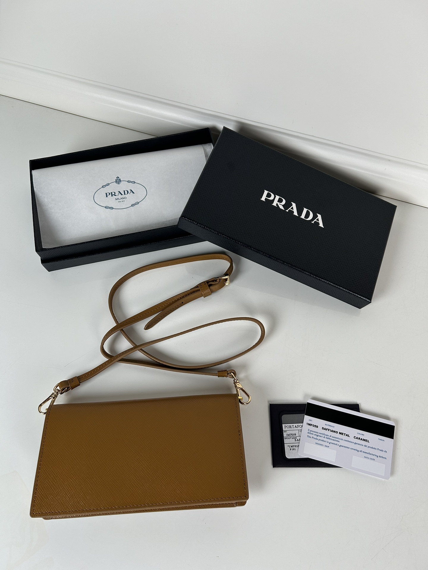 Prada 1MF059 Wallet Brown