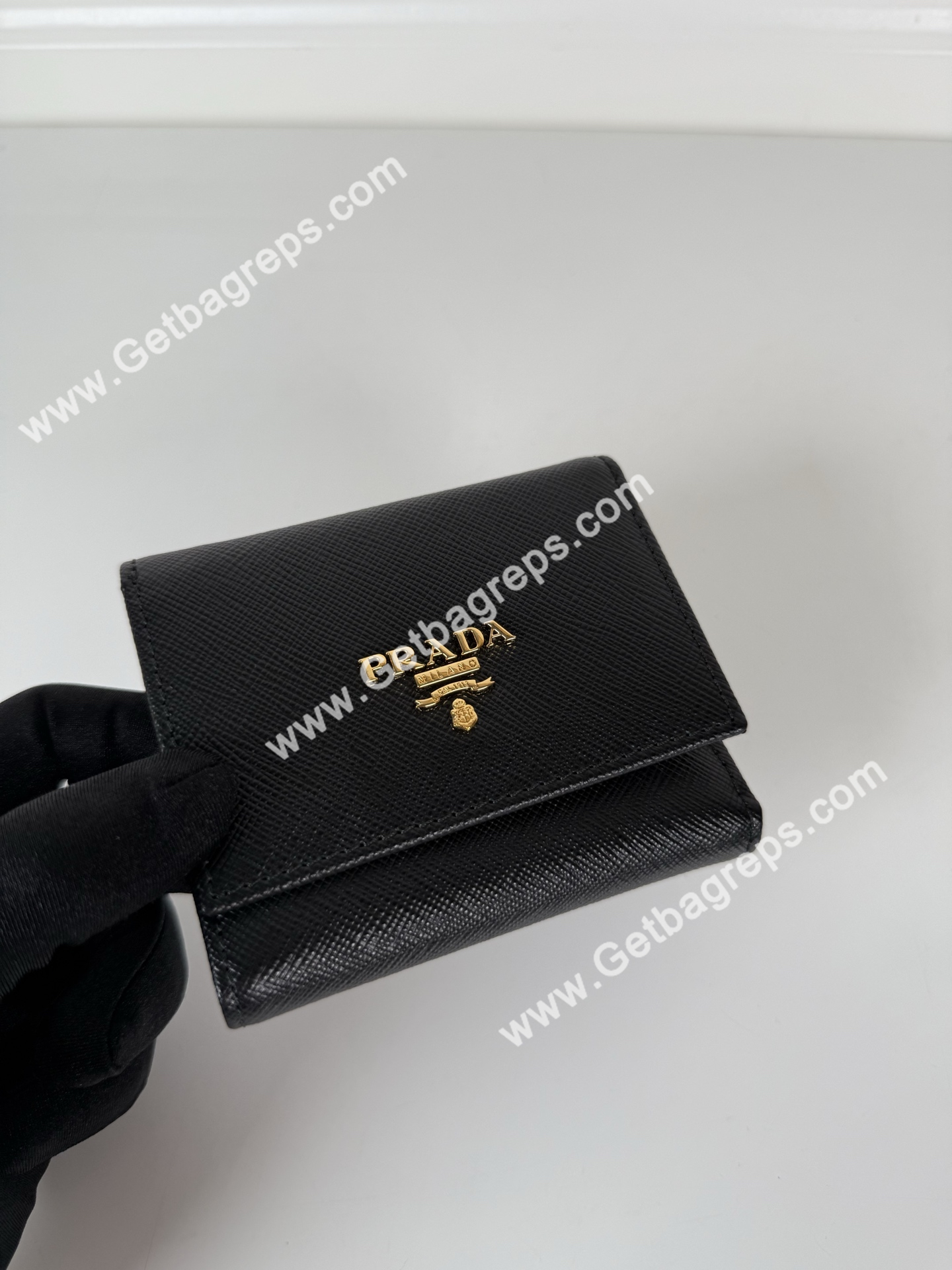 Prada 1MH043 Women Wallet Black-2
