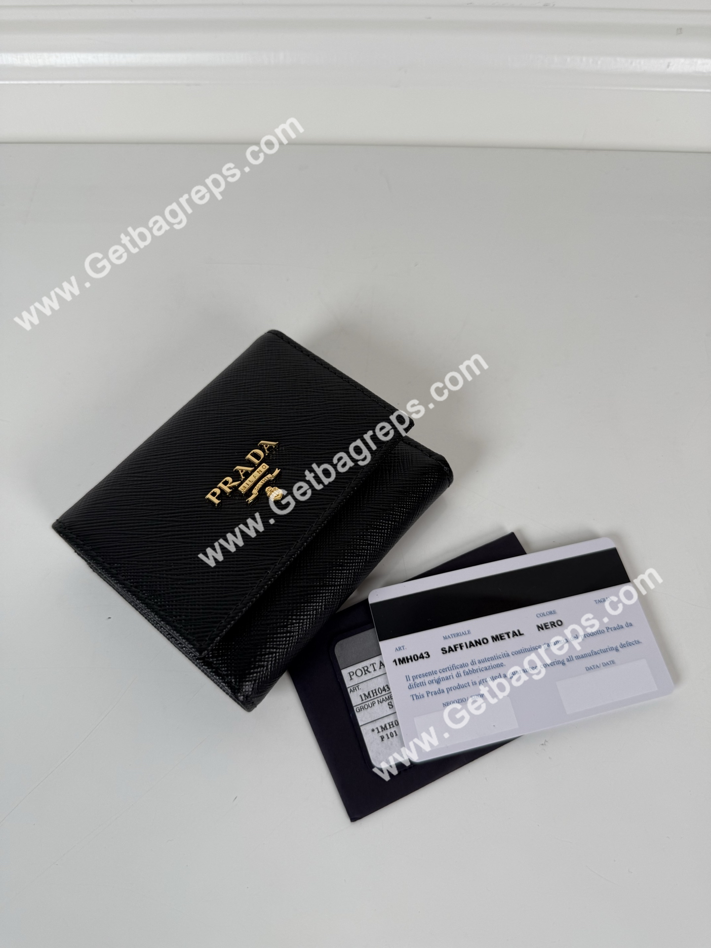 Prada 1MH043 Women Wallet Black-2