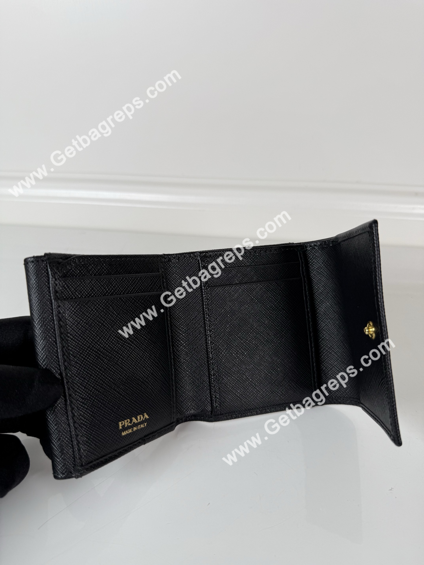Prada 1MH043 Women Wallet Black-2