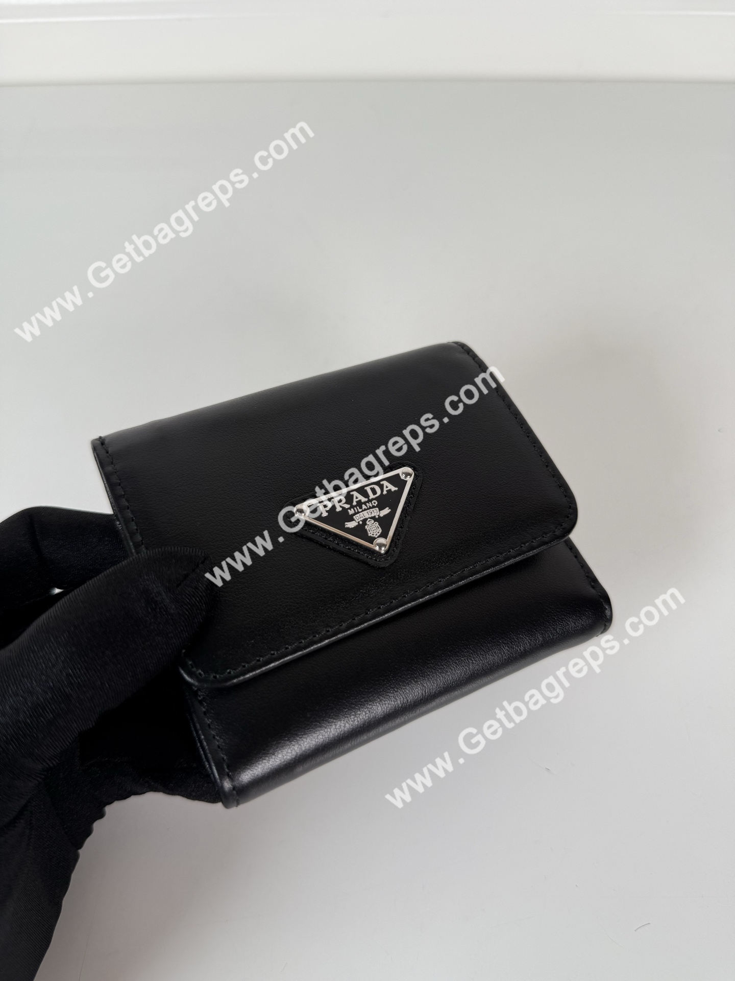 Prada 1MH043 Women Wallet Black-3