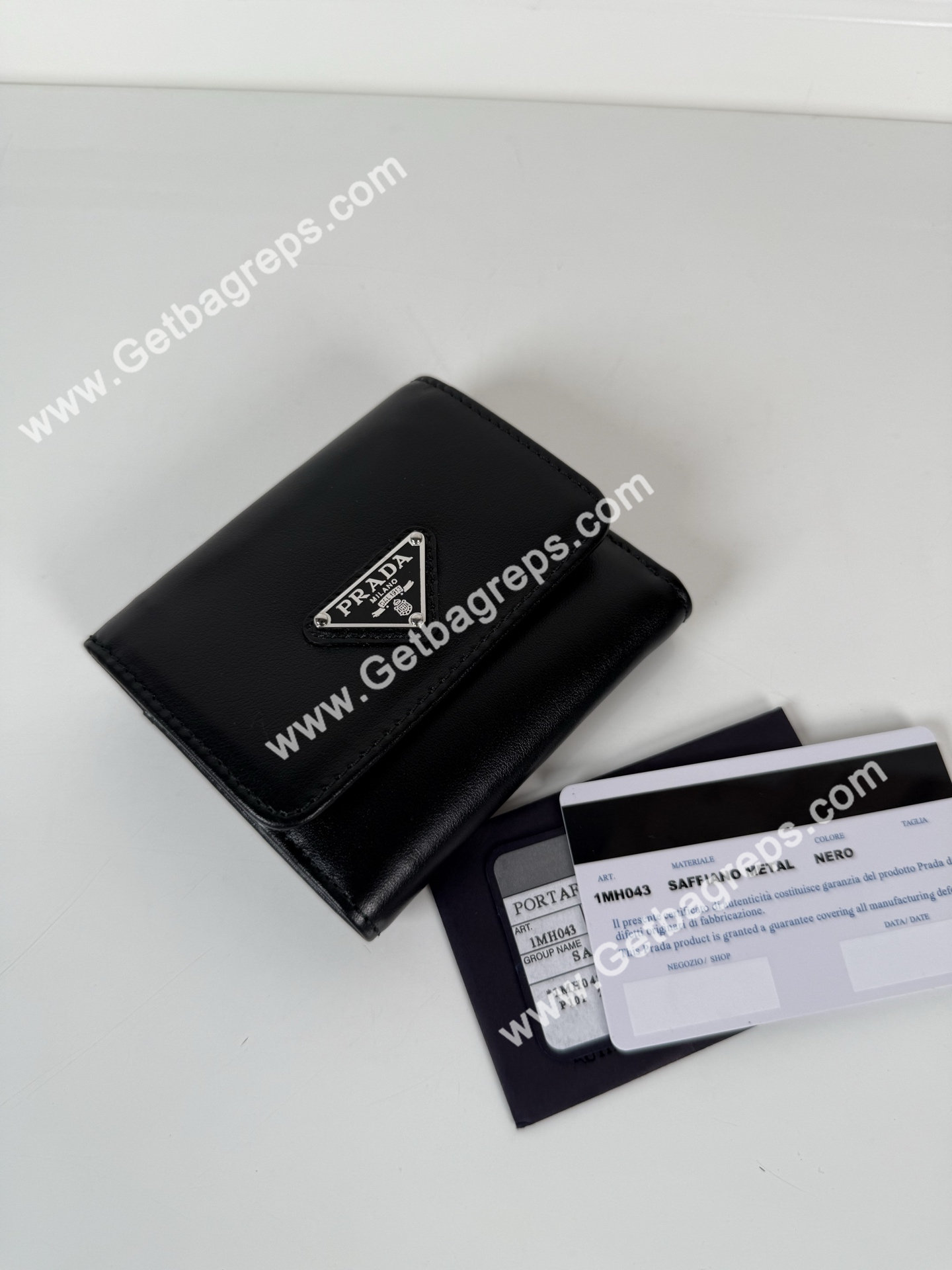 Prada 1MH043 Women Wallet Black-3