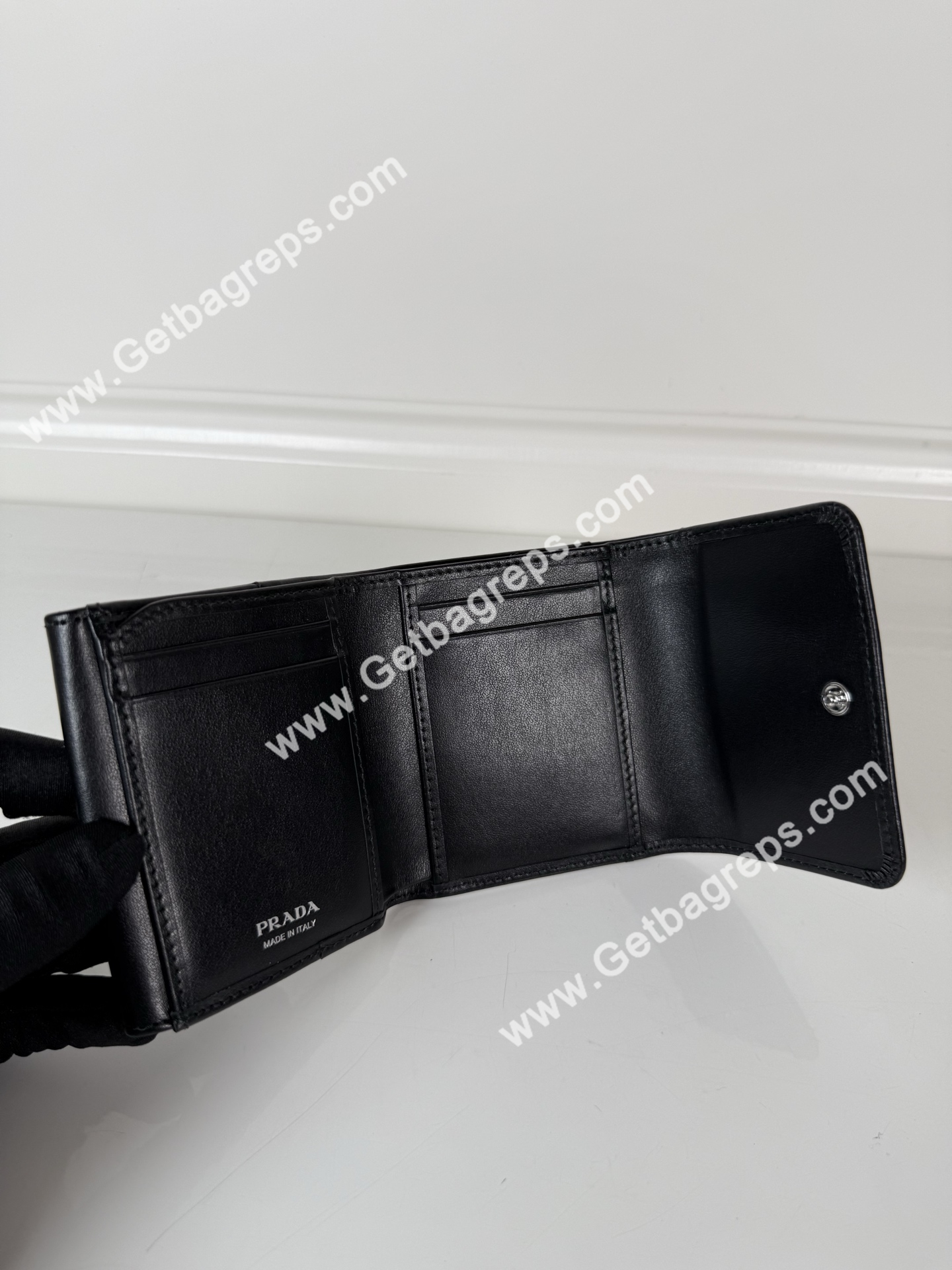 Prada 1MH043 Women Wallet Black-3