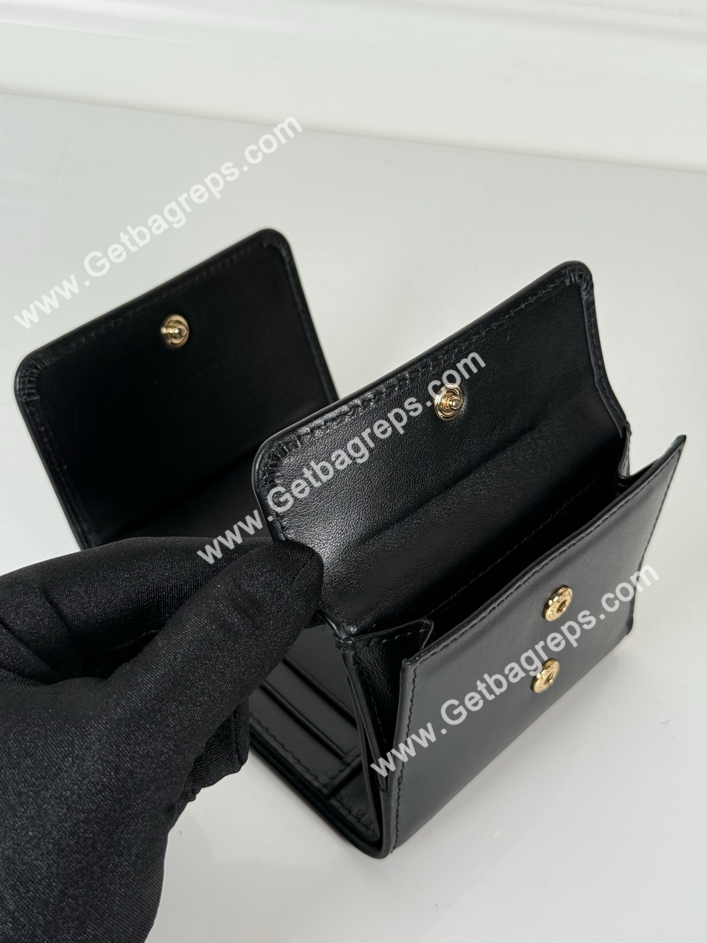 Prada 1MH043 Women Wallet Black-4