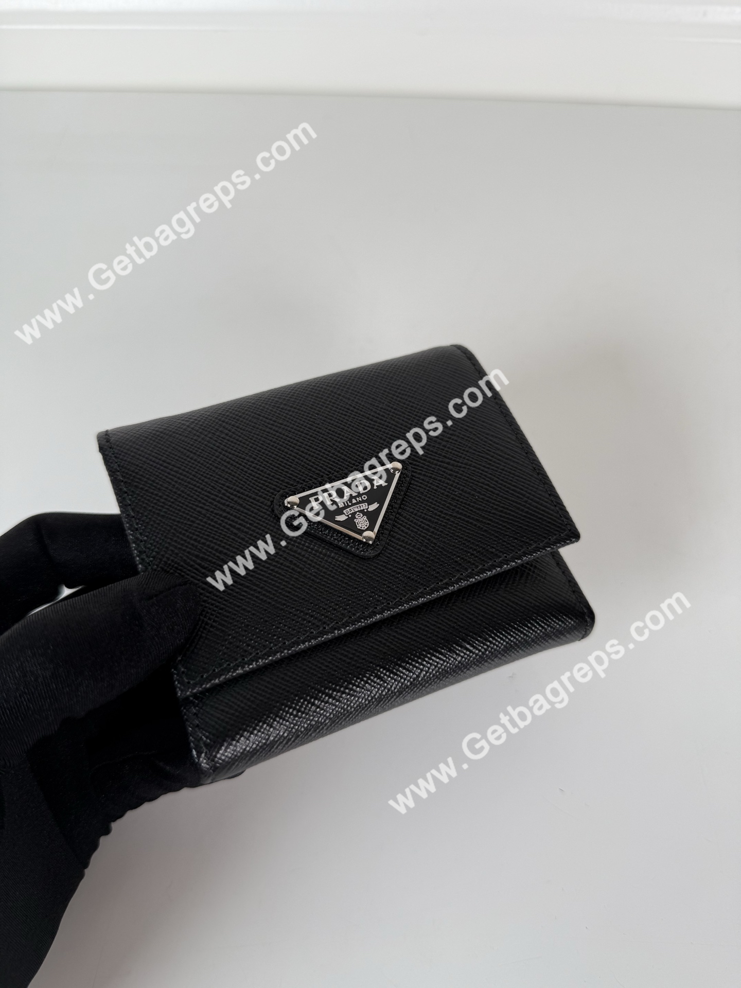 Prada 1MH043 Women Wallet Black