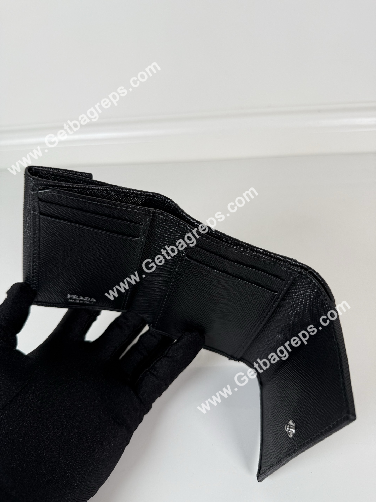 Prada 1MH043 Women Wallet Black