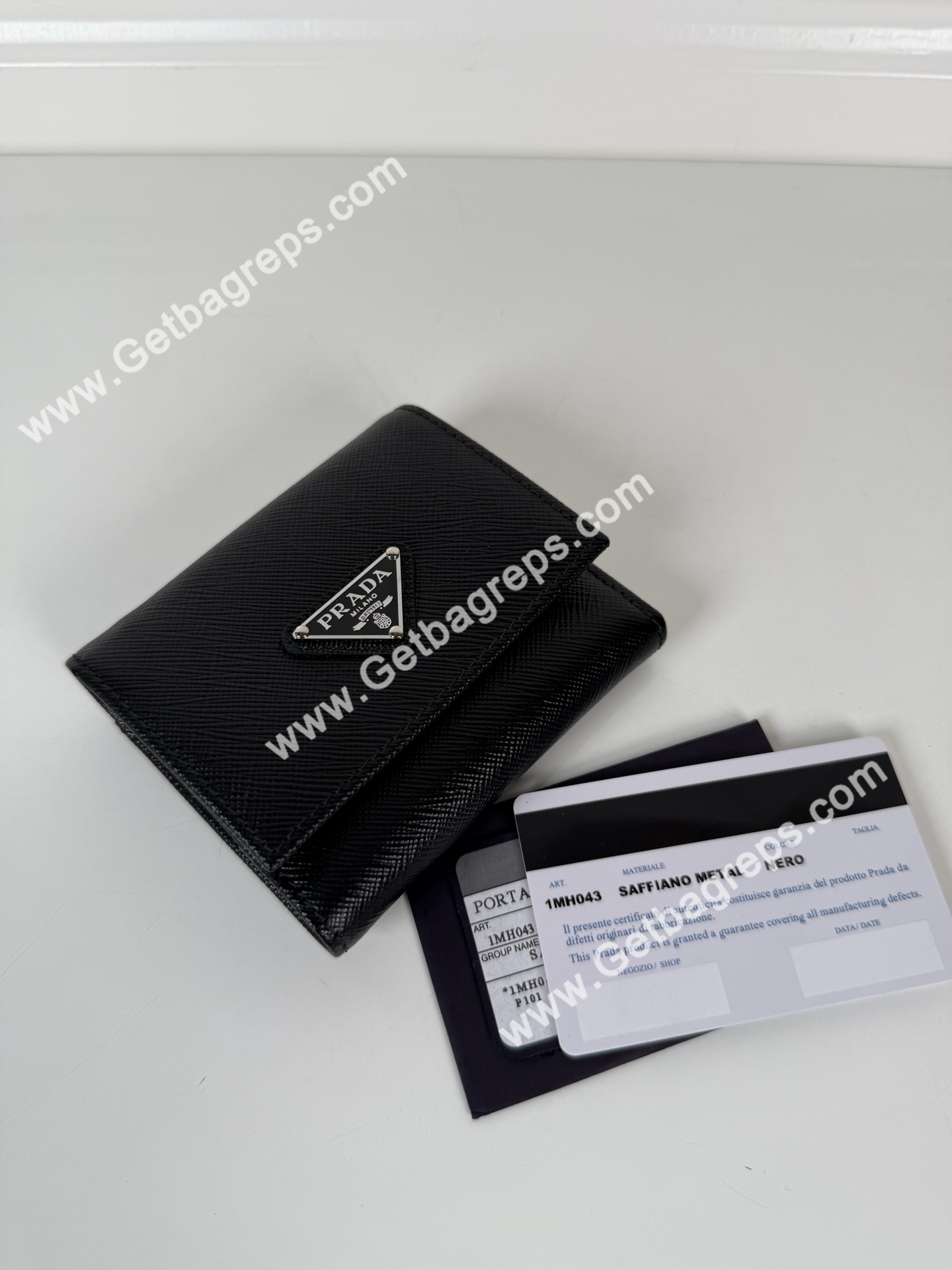 Prada 1MH043 Women Wallet Black