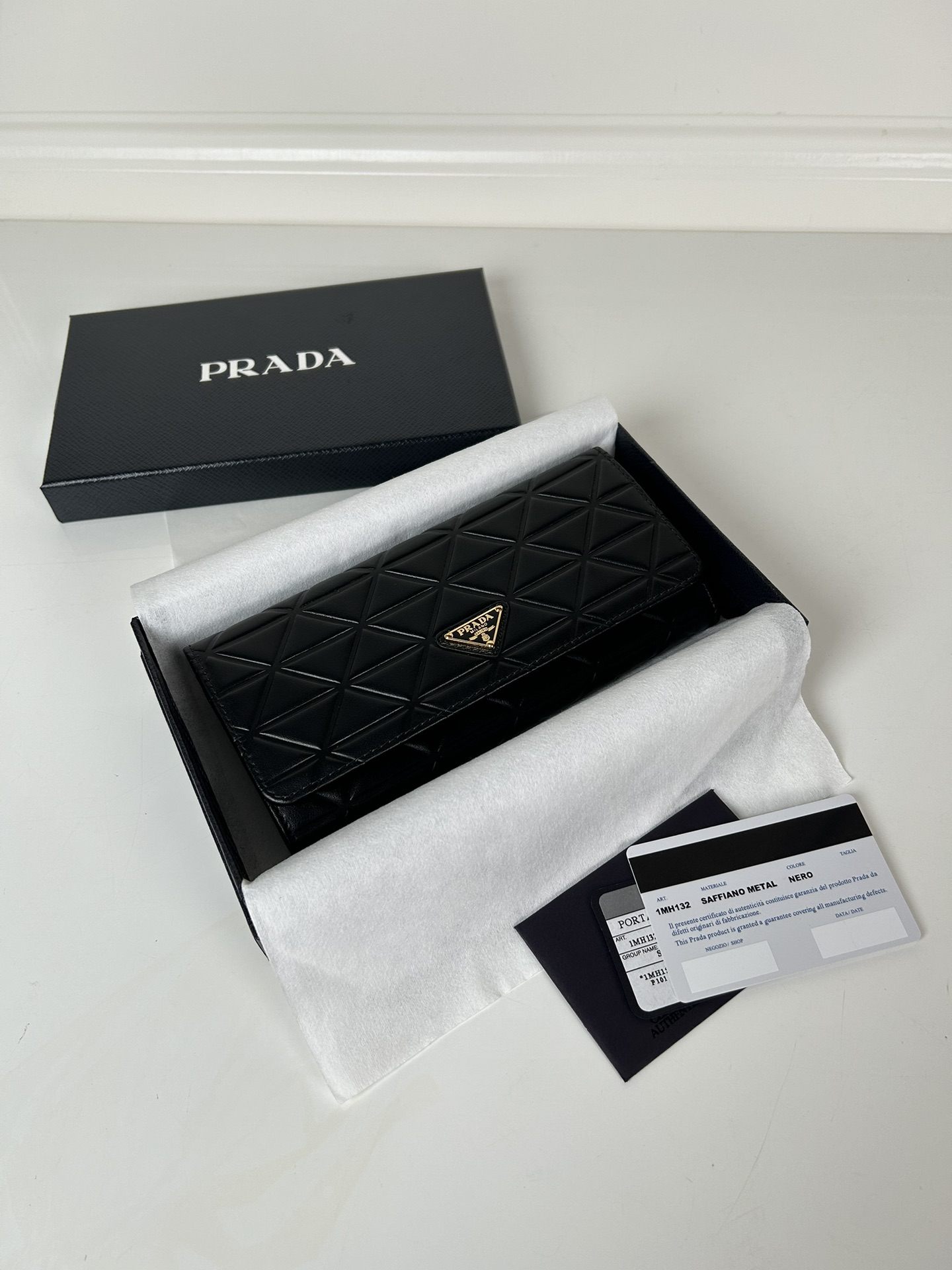 Prada 1MH132-1 Wallet Black