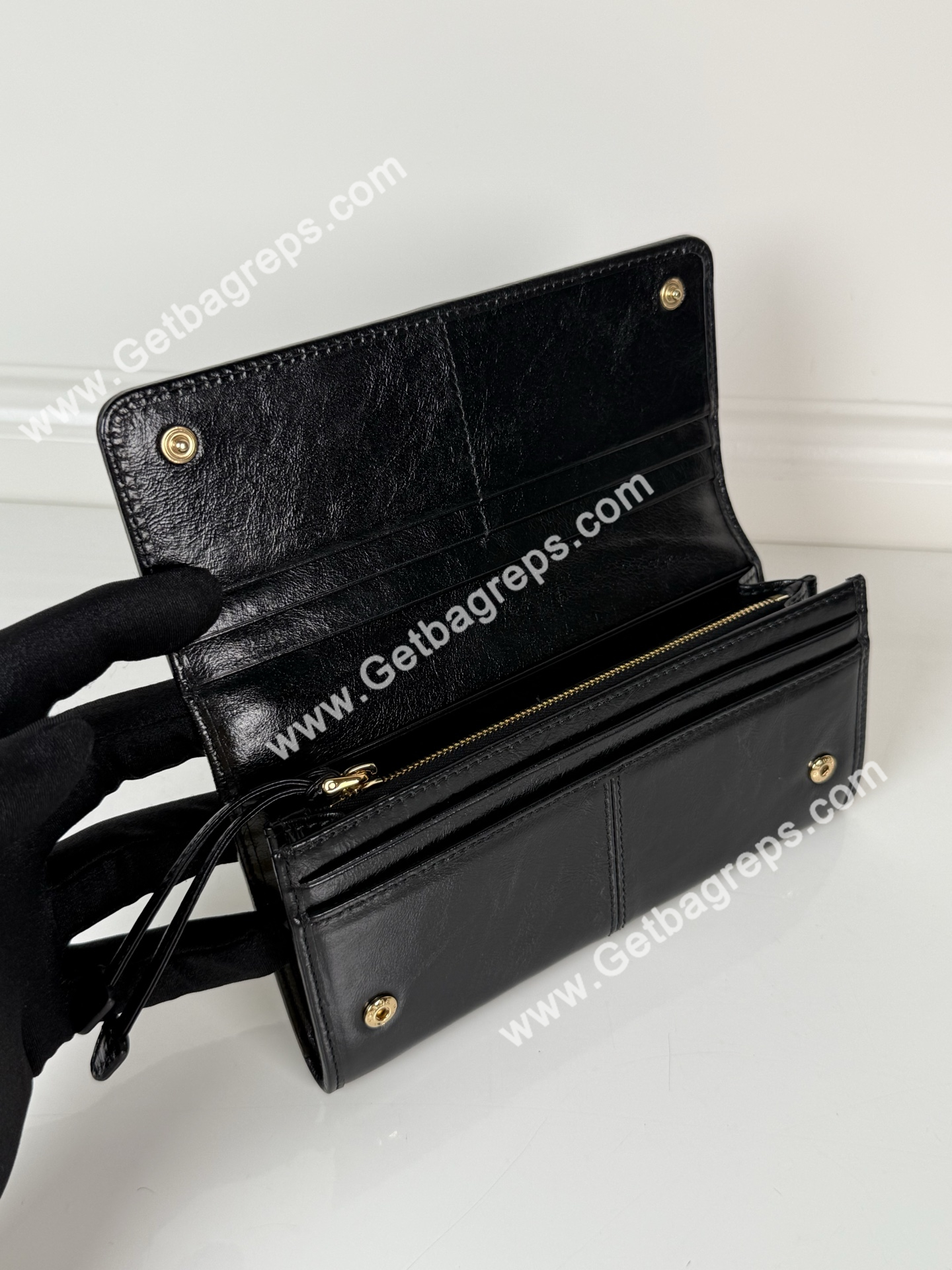 Prada 1MH132 Men Wallet Black-2