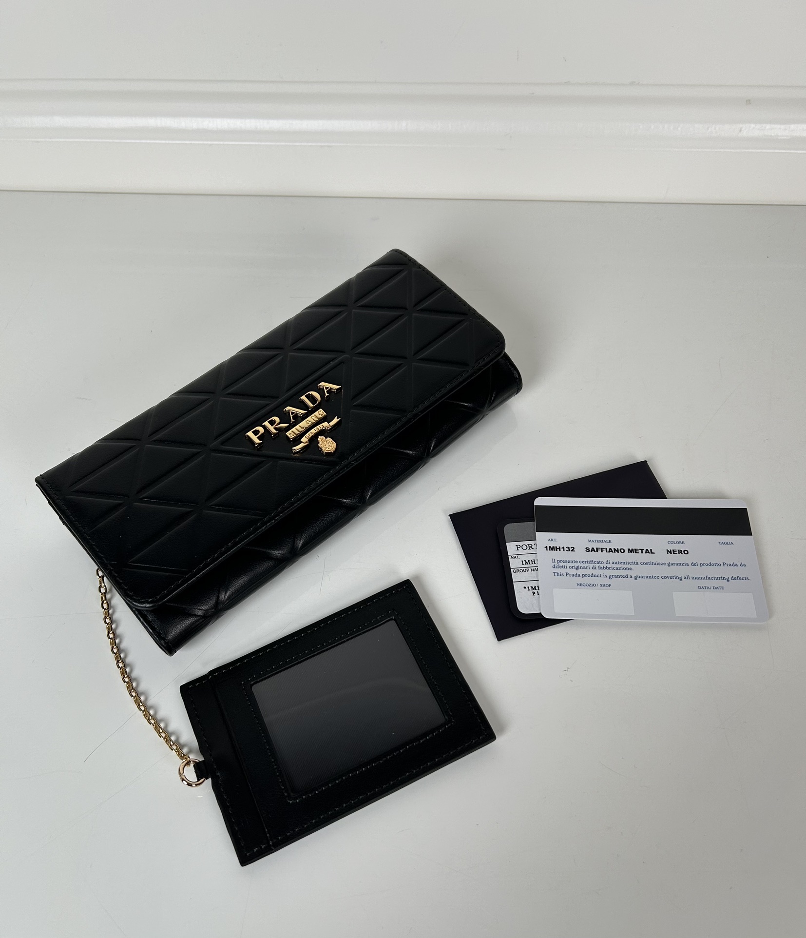 Prada 1MH132 Wallet Black