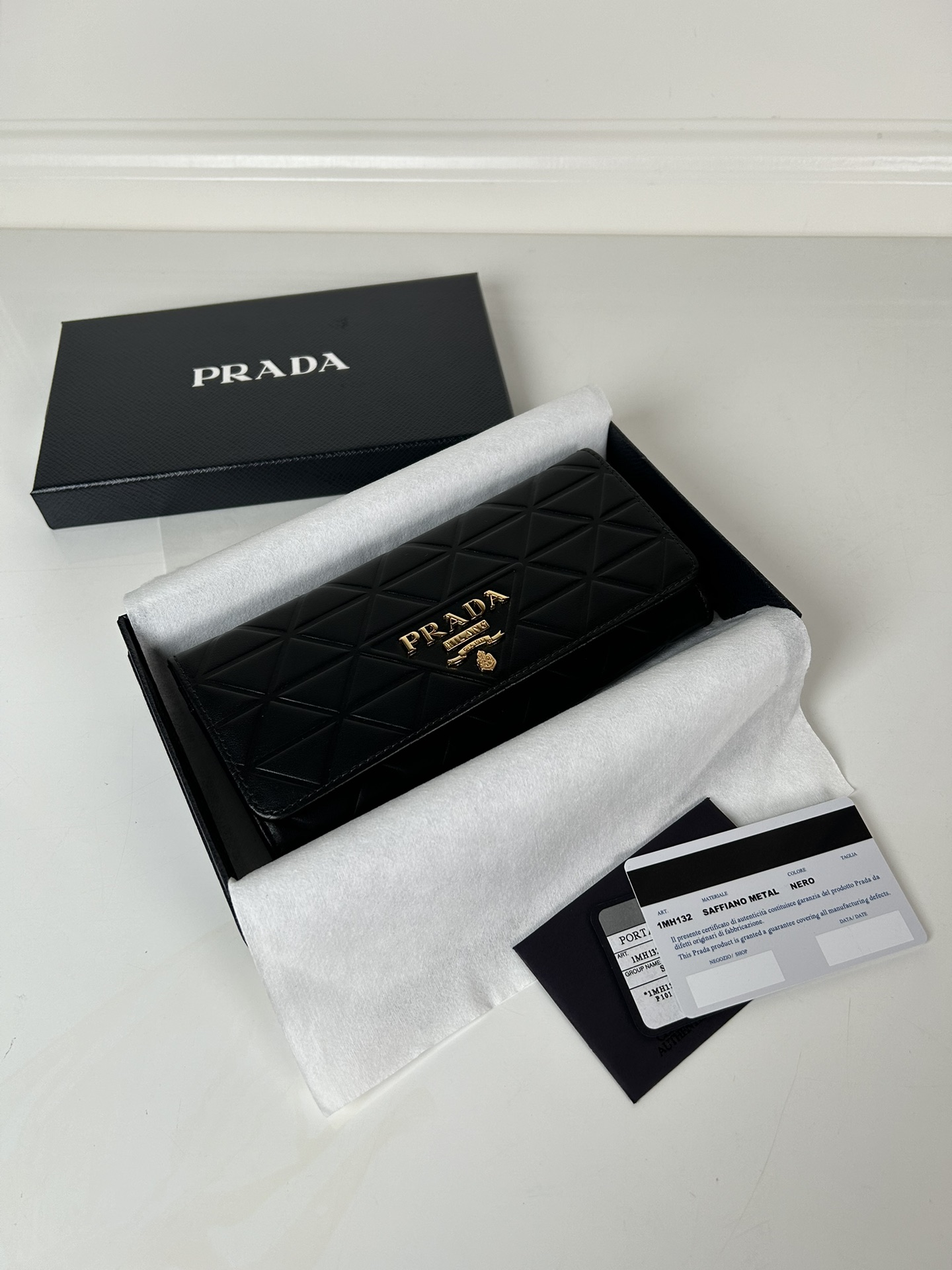 Prada 1MH132 Wallet Black