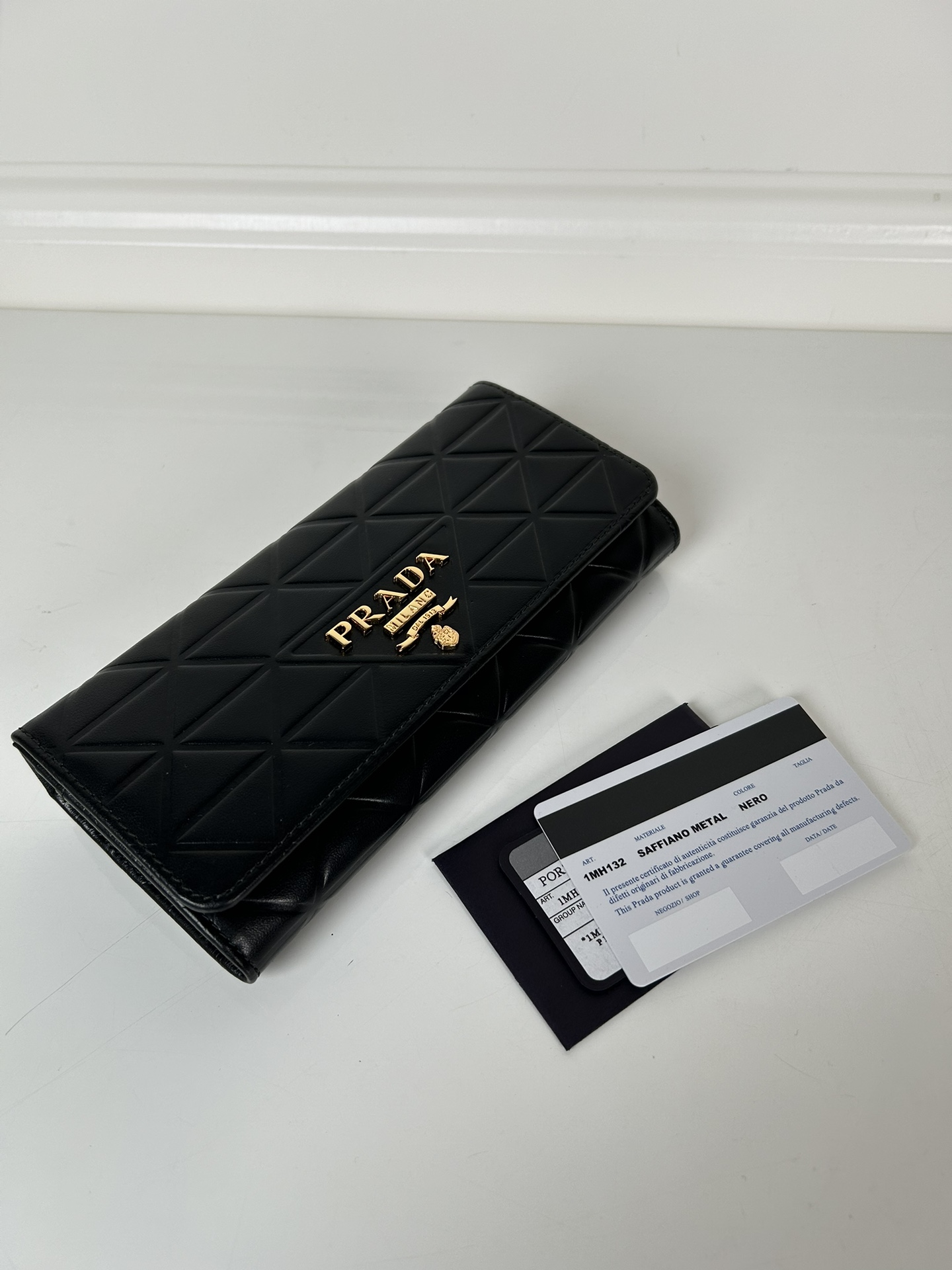 Prada 1MH132 Wallet Black