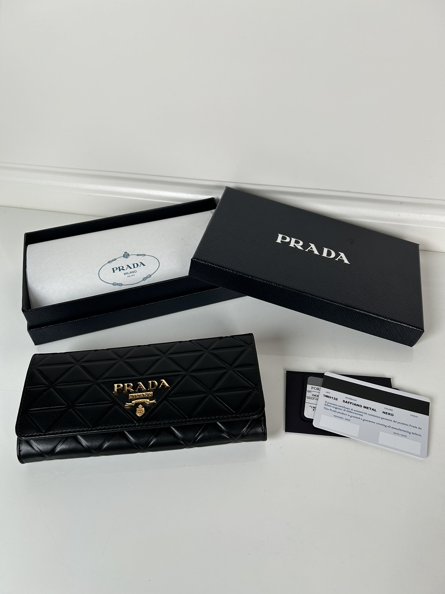 Prada 1MH132 Wallet Black