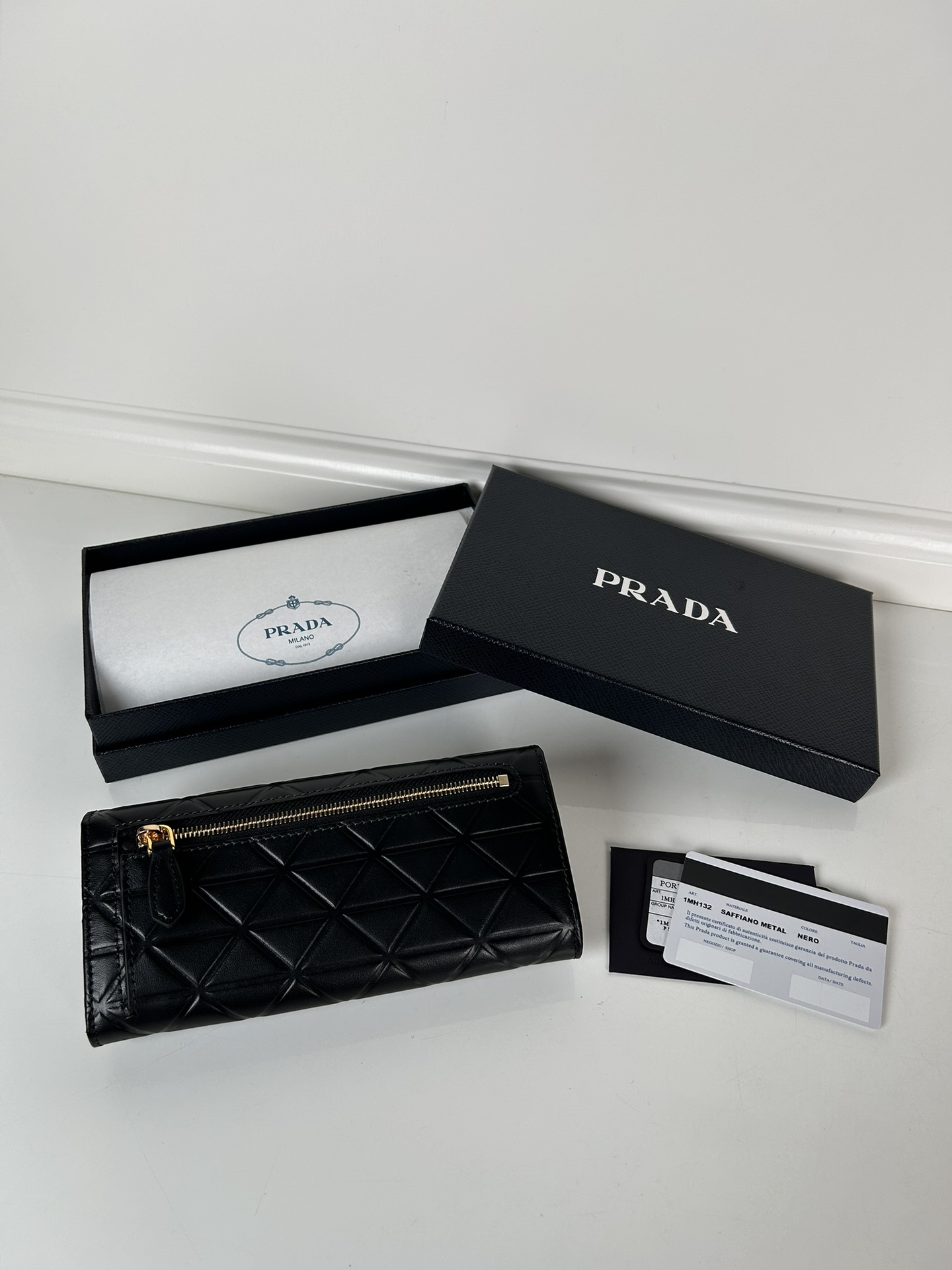 Prada 1MH132 Wallet Black