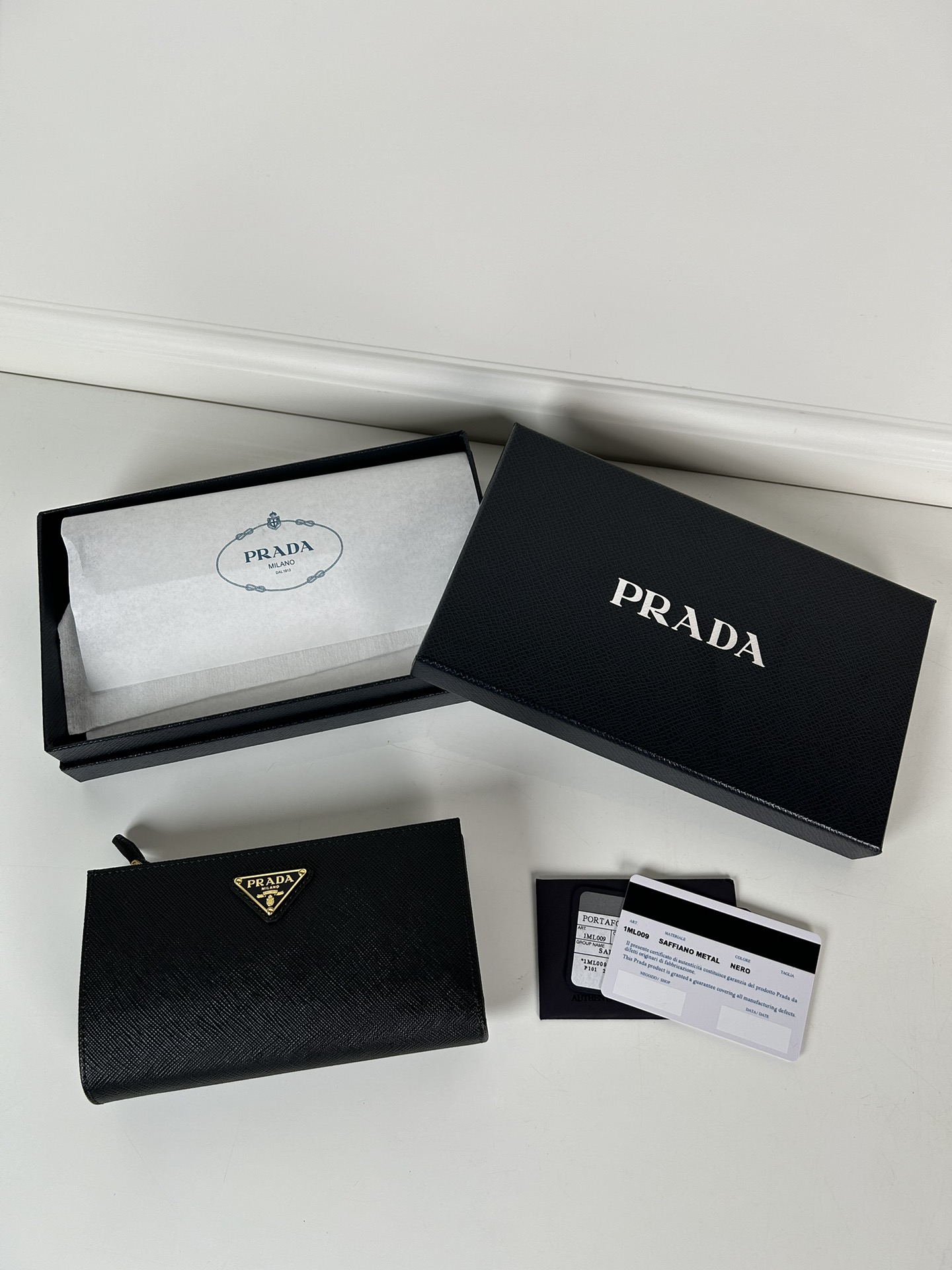 Prada 1ML009 Wallet Black