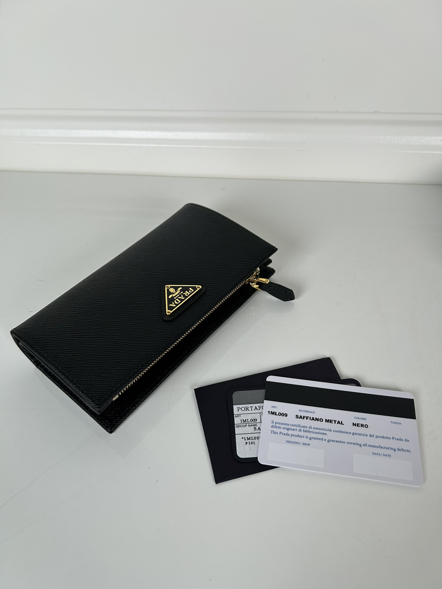 Prada 1ML009 Wallet Black