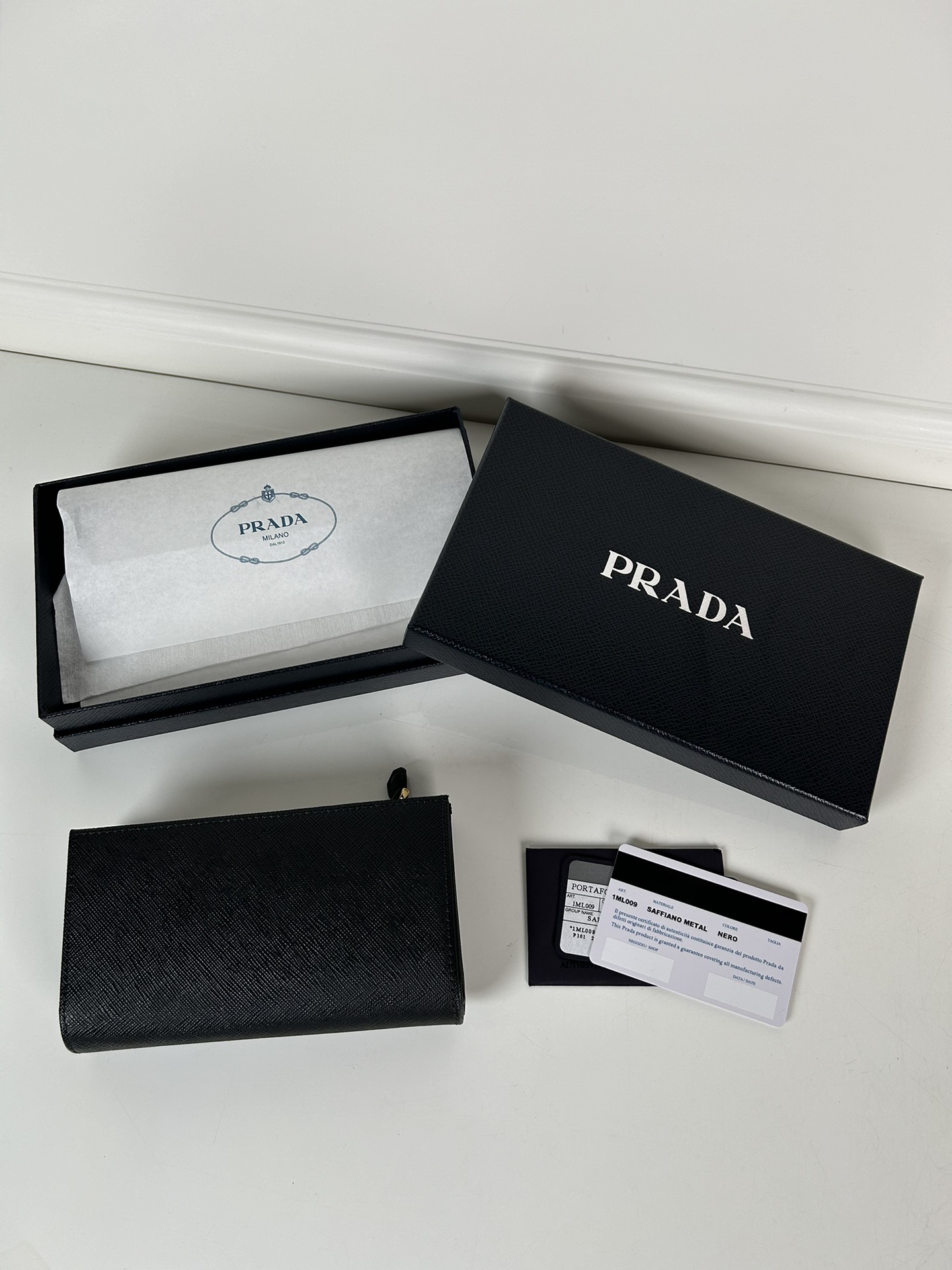 Prada 1ML009 Wallet Black