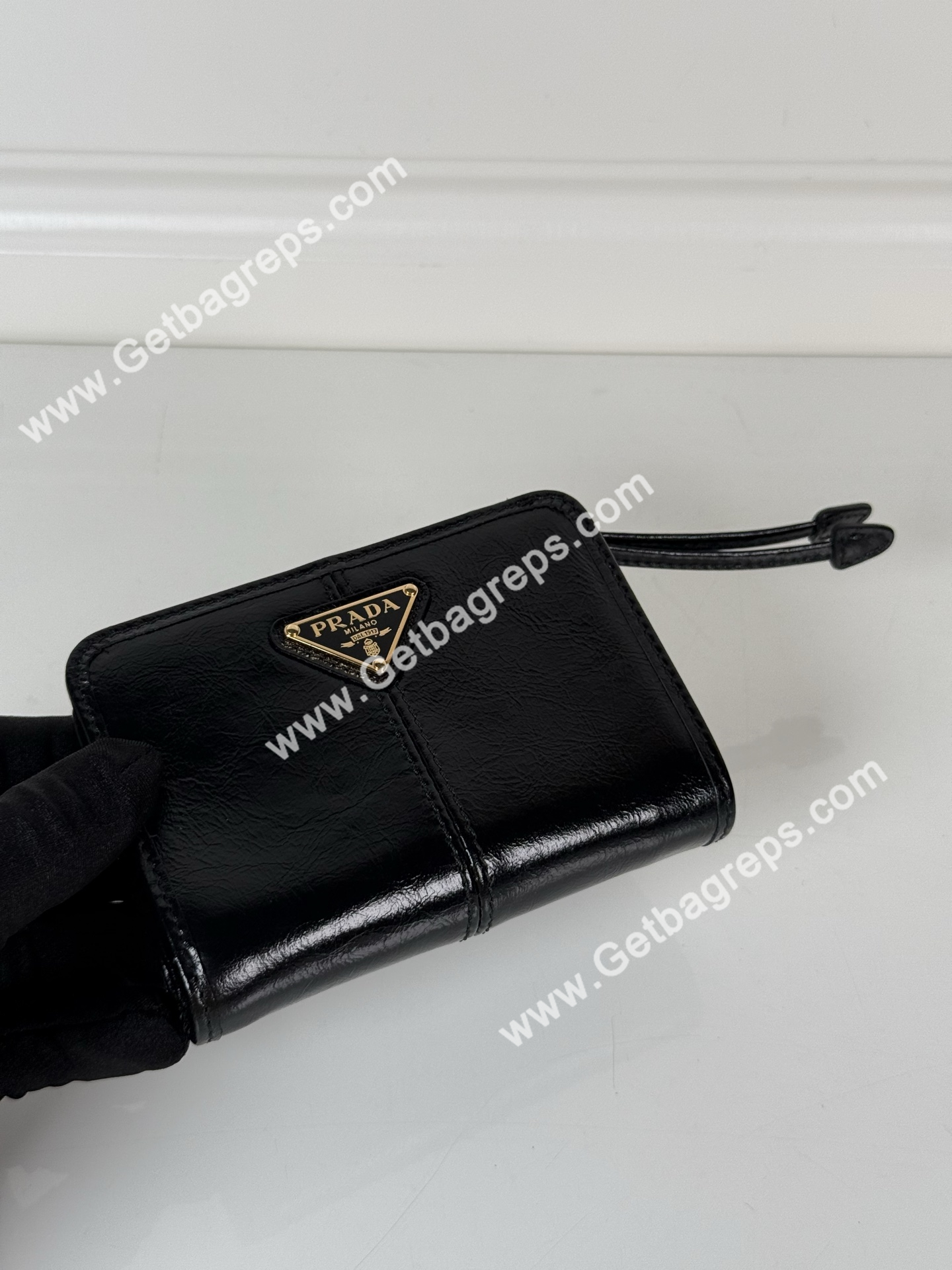 Prada 1ML018 Men Wallet Black-1