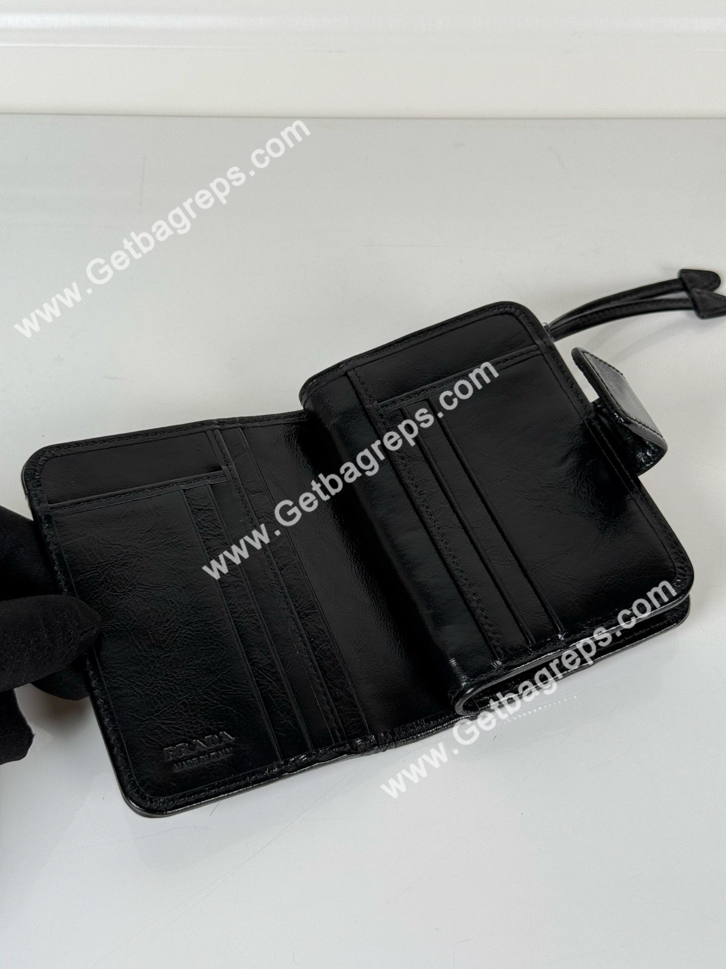 Prada 1ML018 Men Wallet Black-2