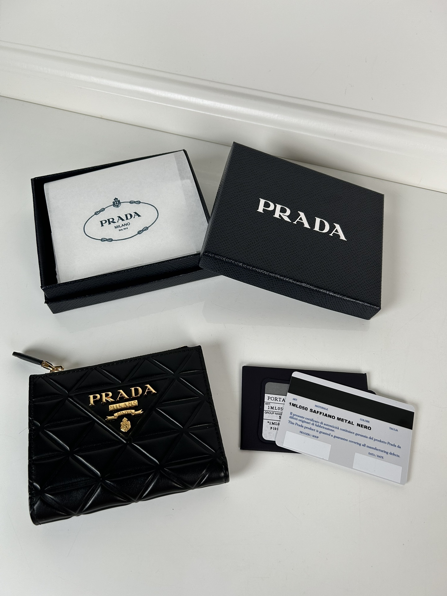 Prada 1ML050 Wallet Black