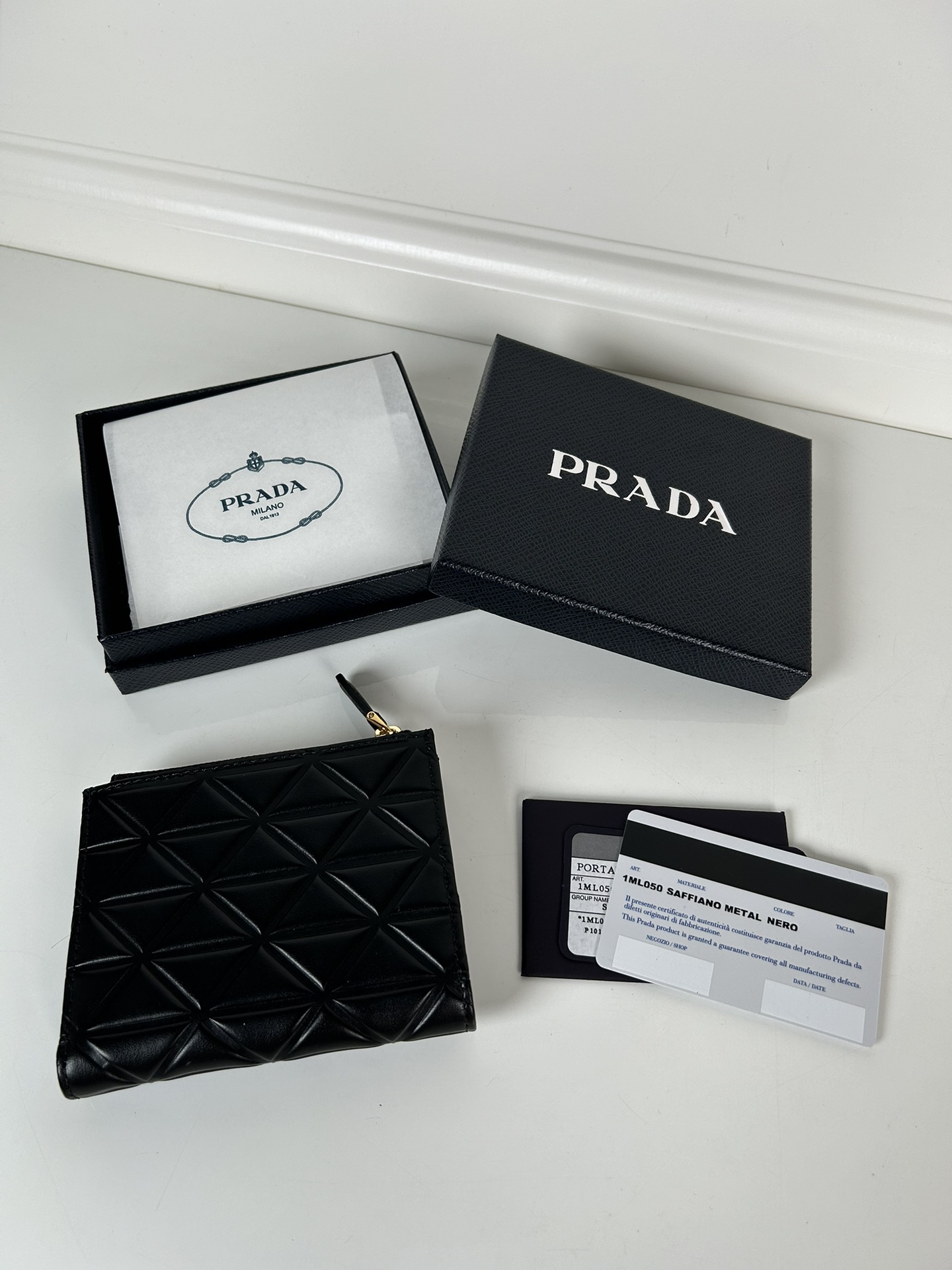 Prada 1ML050 Wallet Black