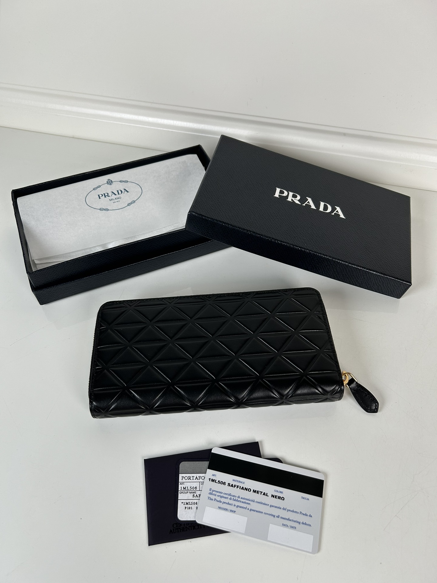 Prada 1ML506-1 Wallet Black