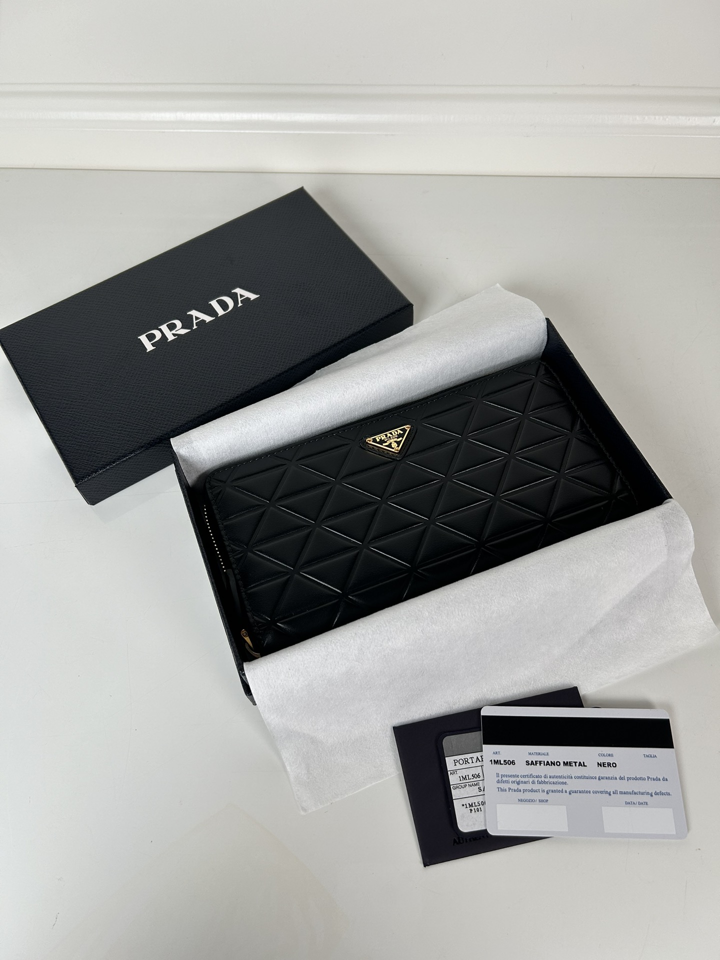 Prada 1ML506 Wallet Black