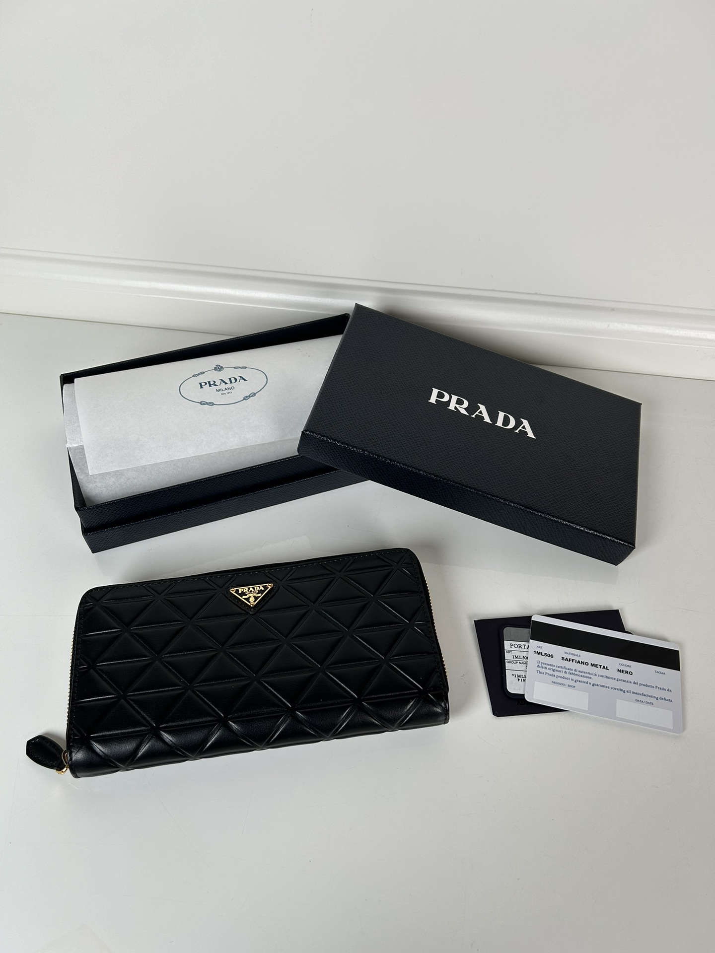 Prada 1ML506 Wallet Black