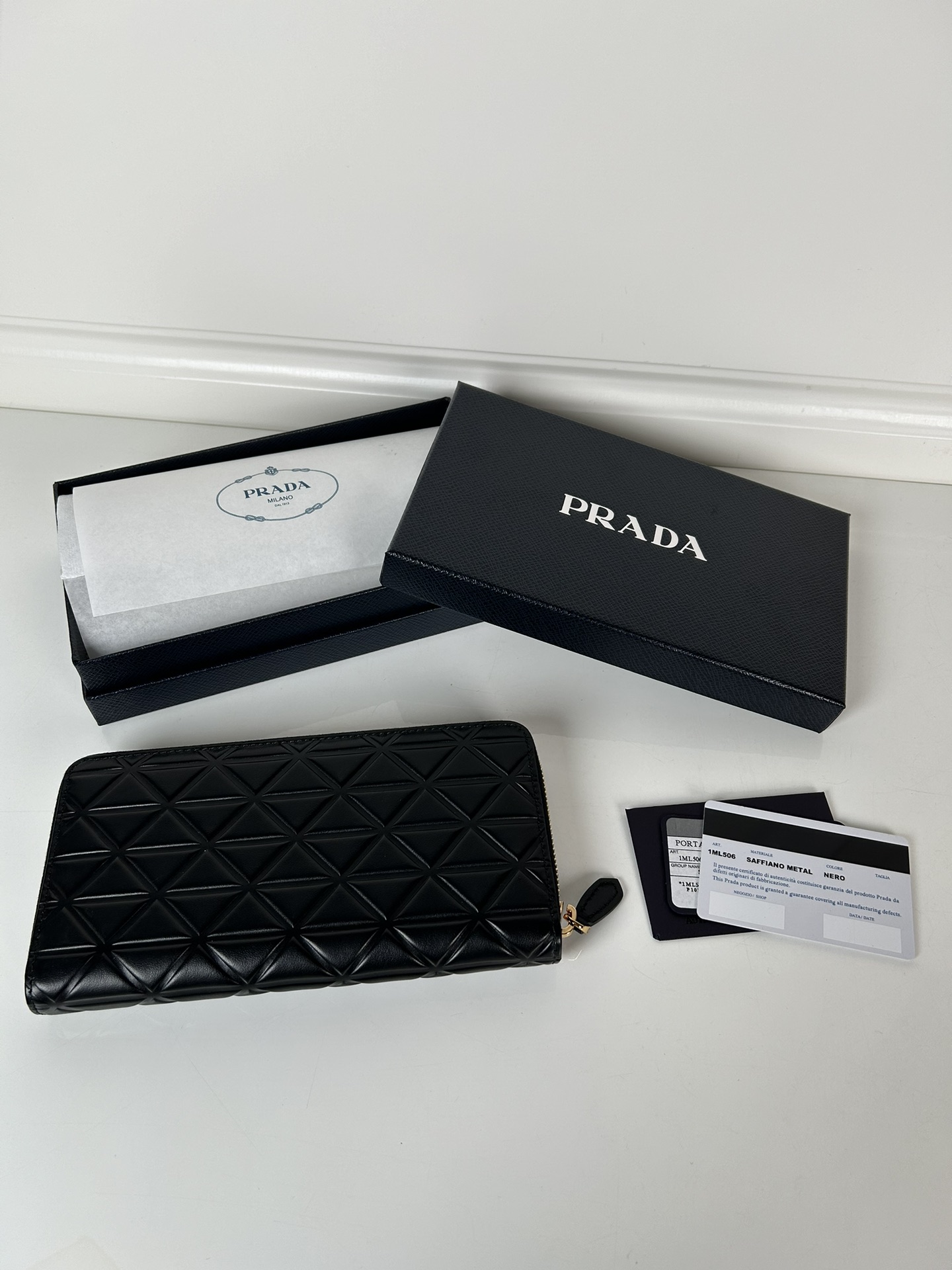 Prada 1ML506 Wallet Black